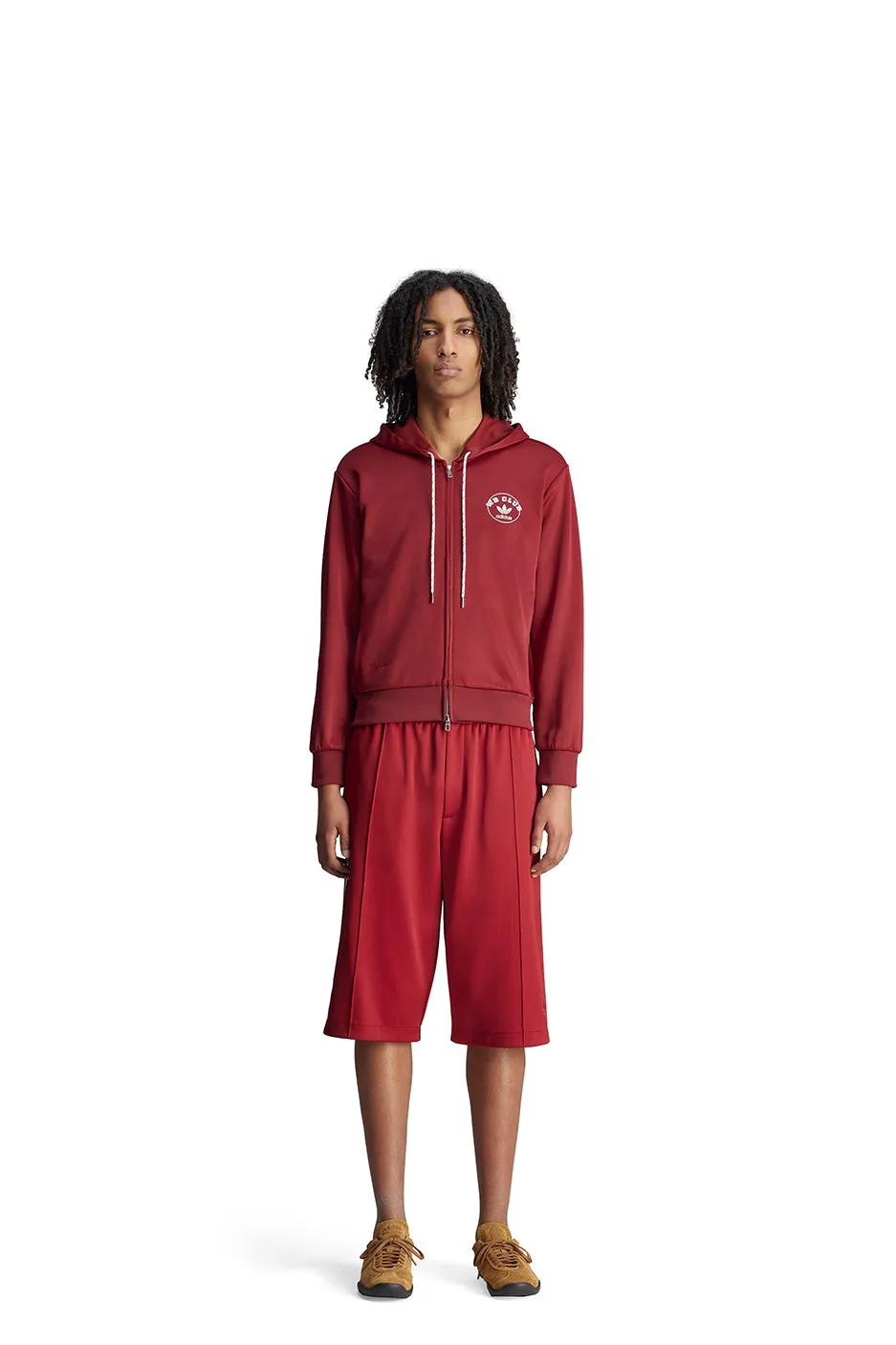 adidas x Wales Bonner Track Shorts 'Burgundy'