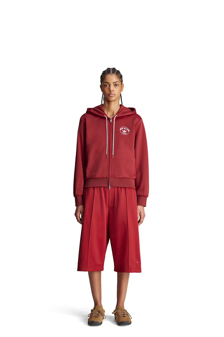 adidas x Wales Bonner Track Shorts 'Burgundy'