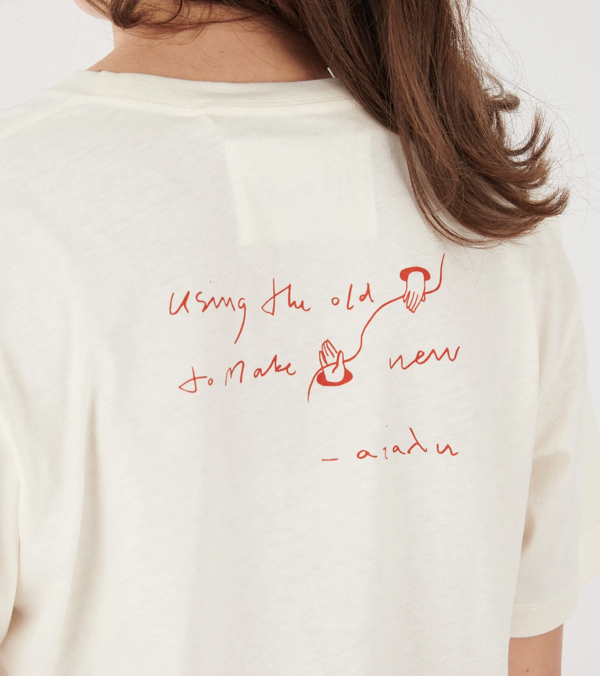Aiayu Circular State Tee Pure Ecru