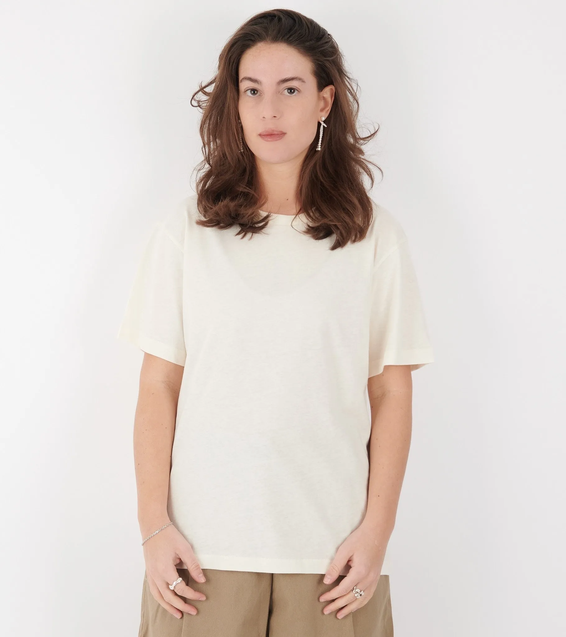 Aiayu Circular State Tee Pure Ecru