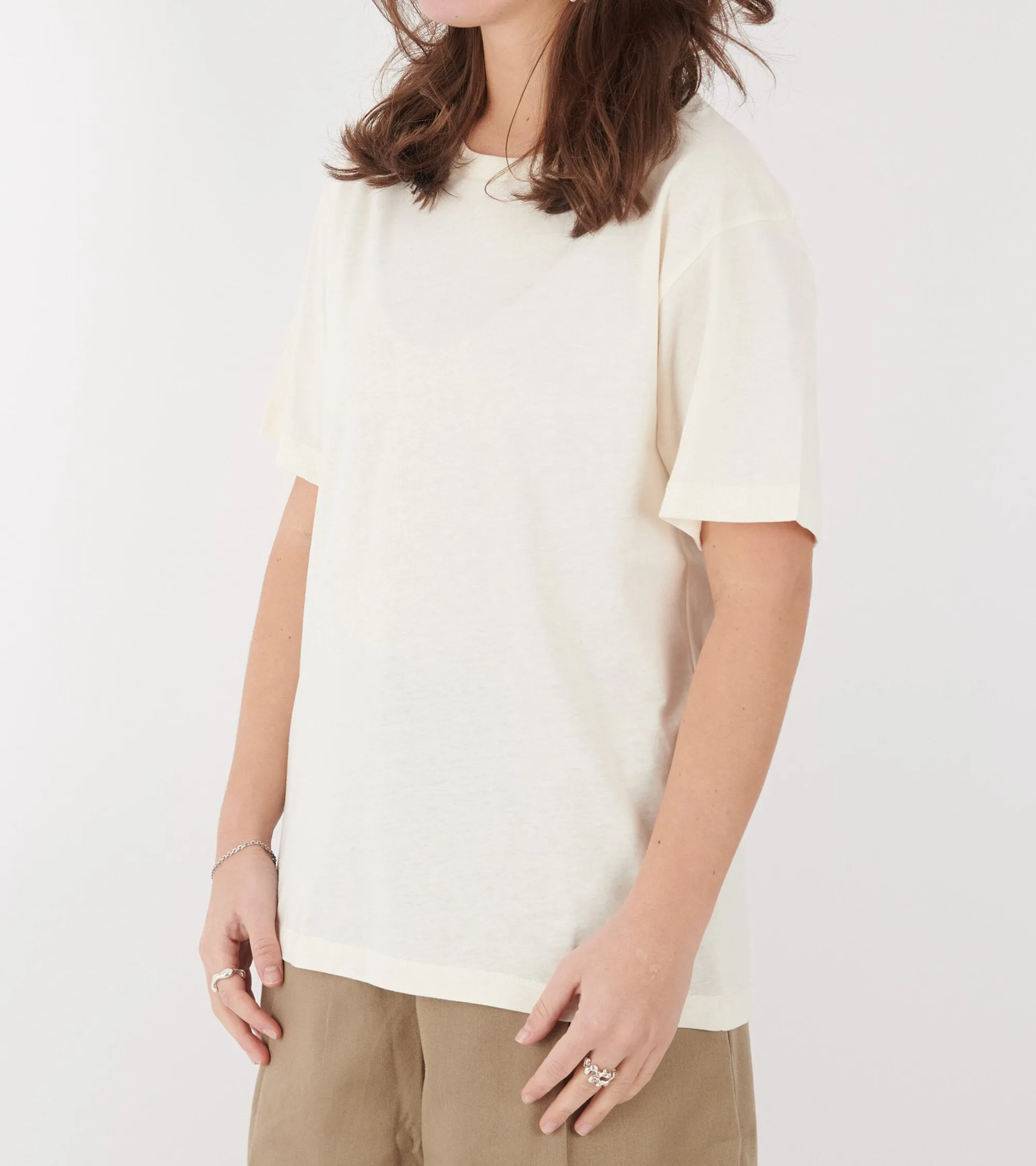 Aiayu Circular State Tee Pure Ecru