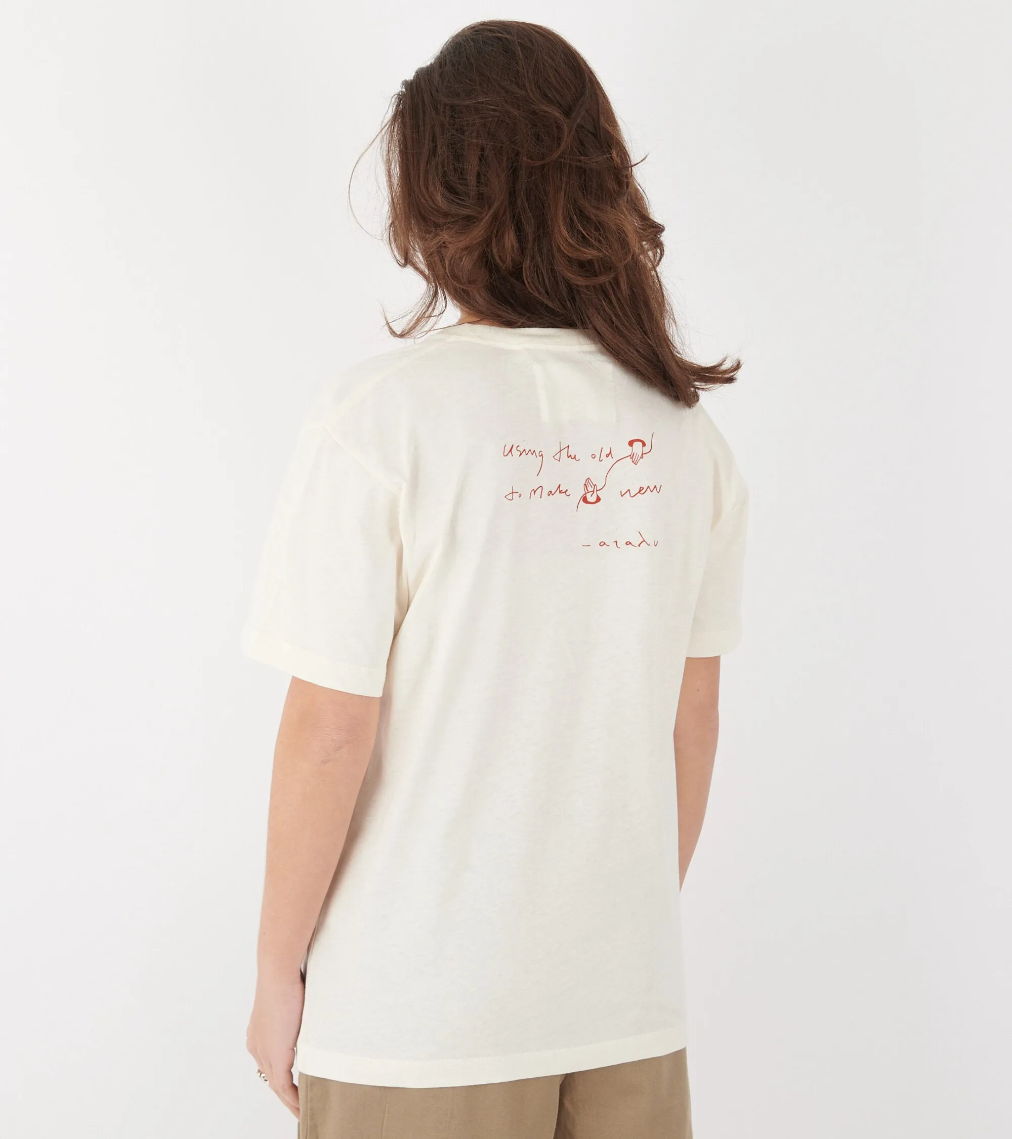 Aiayu Circular State Tee Pure Ecru