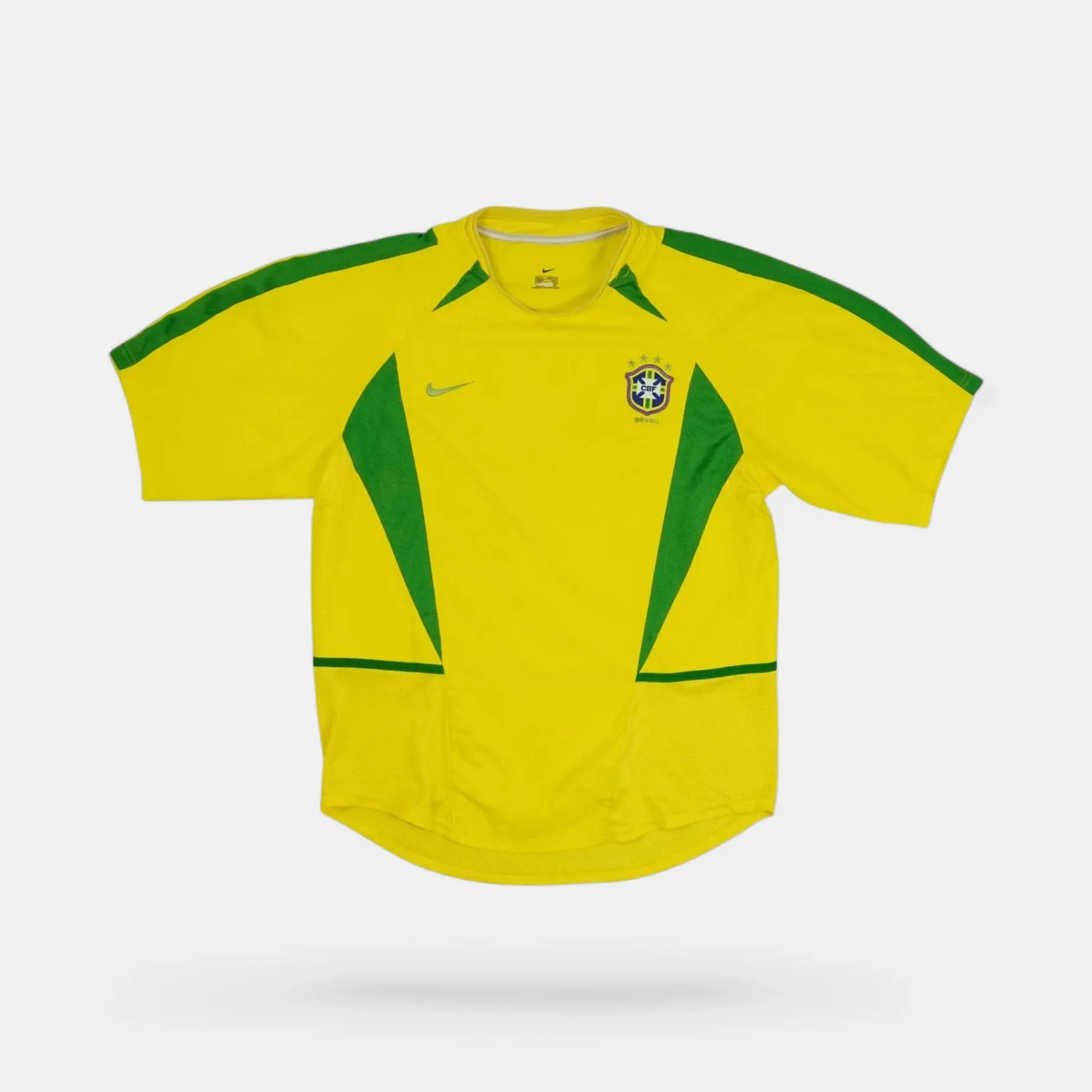 Brazil Nike Home 2002-2004 Jersey (M)