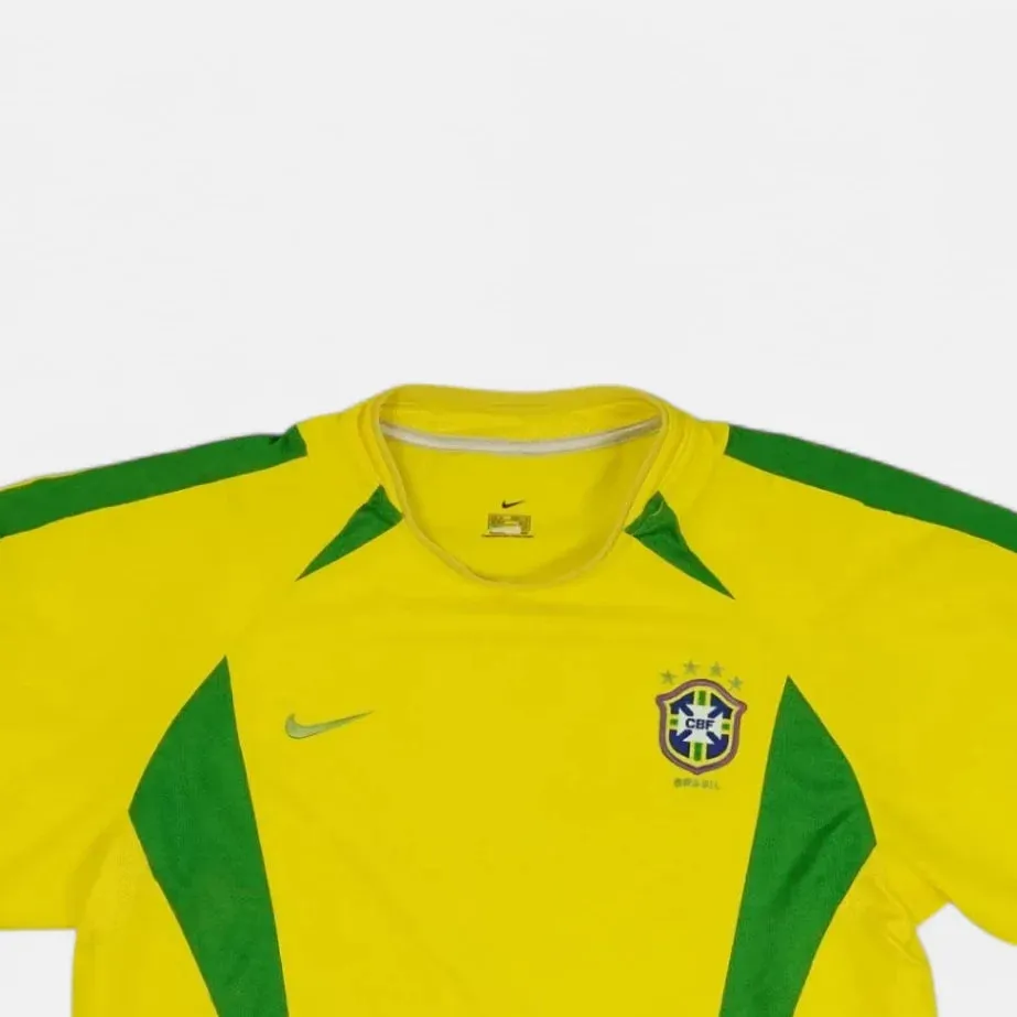 Brazil Nike Home 2002-2004 Jersey (M)