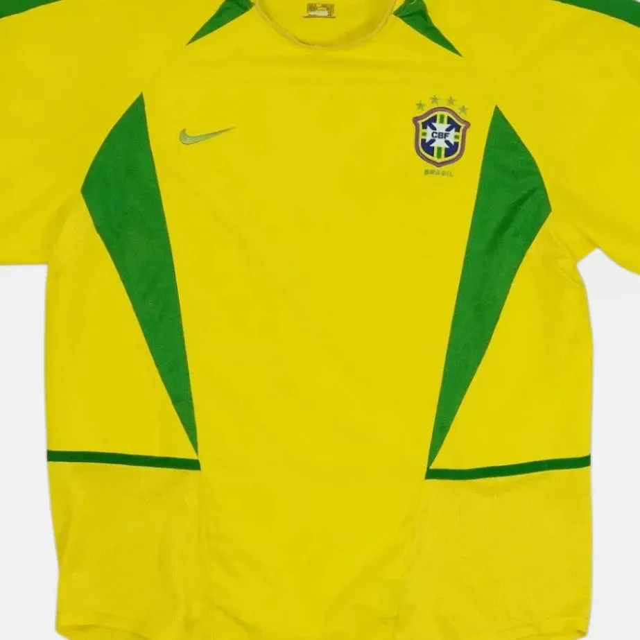 Brazil Nike Home 2002-2004 Jersey (M)