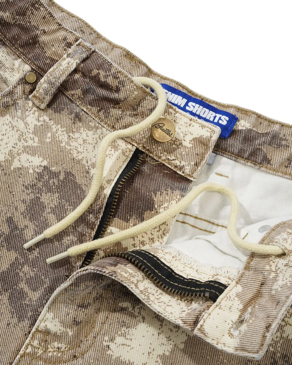 Butter Goods Weathergear Denim Shorts Camo Sale