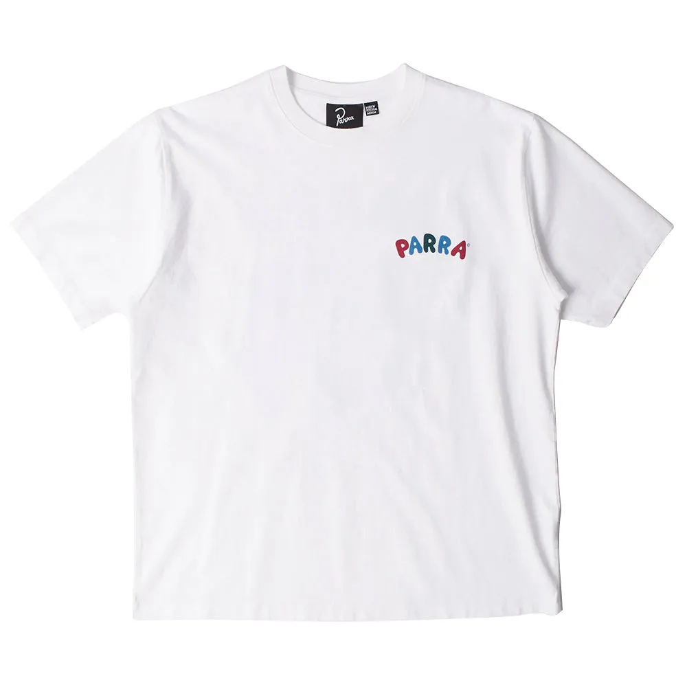 BY PARRA THIS DAMN CHAIR T-SHIRT // WHITE