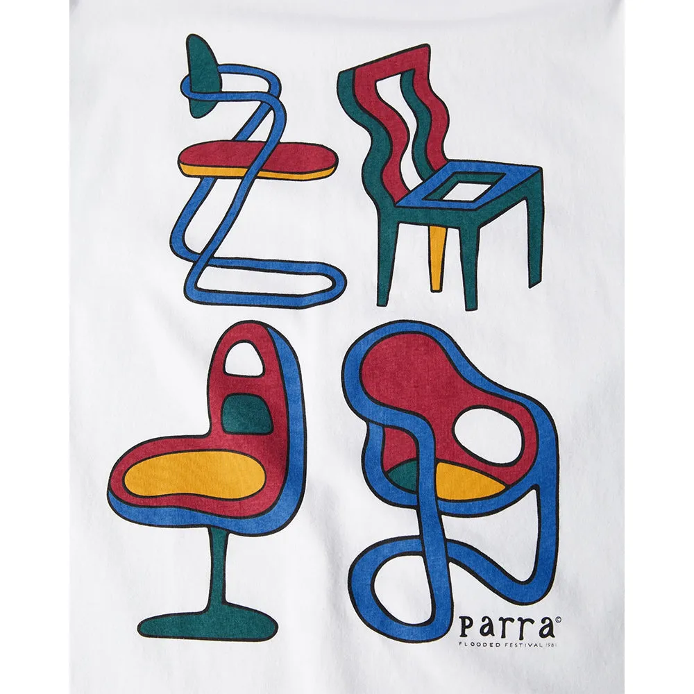 BY PARRA UNREASONABLE CHAIRS T-SHIRT // WHITE