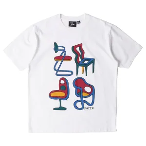 BY PARRA UNREASONABLE CHAIRS T-SHIRT // WHITE