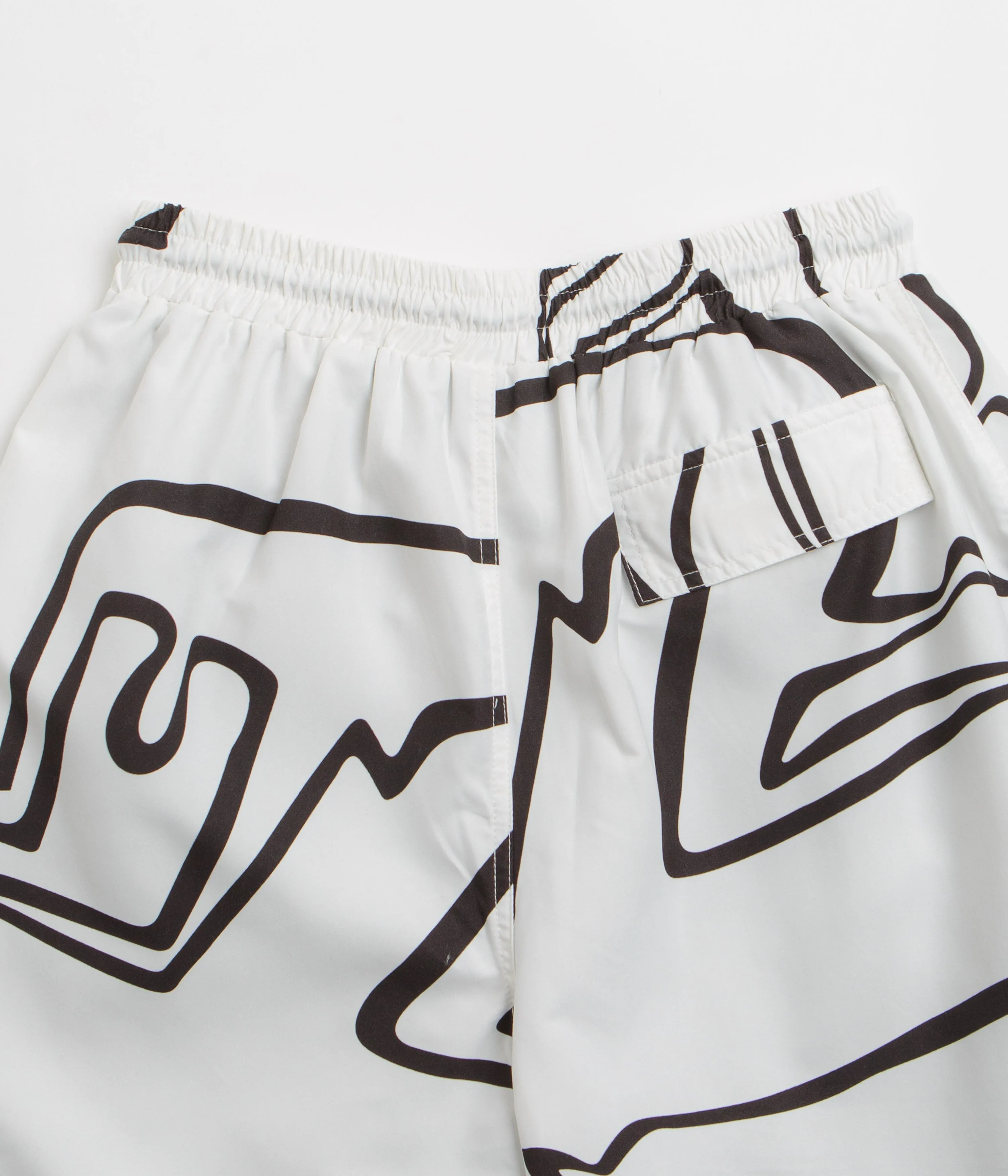 by Parra Yoga Walks Swim Shorts - White