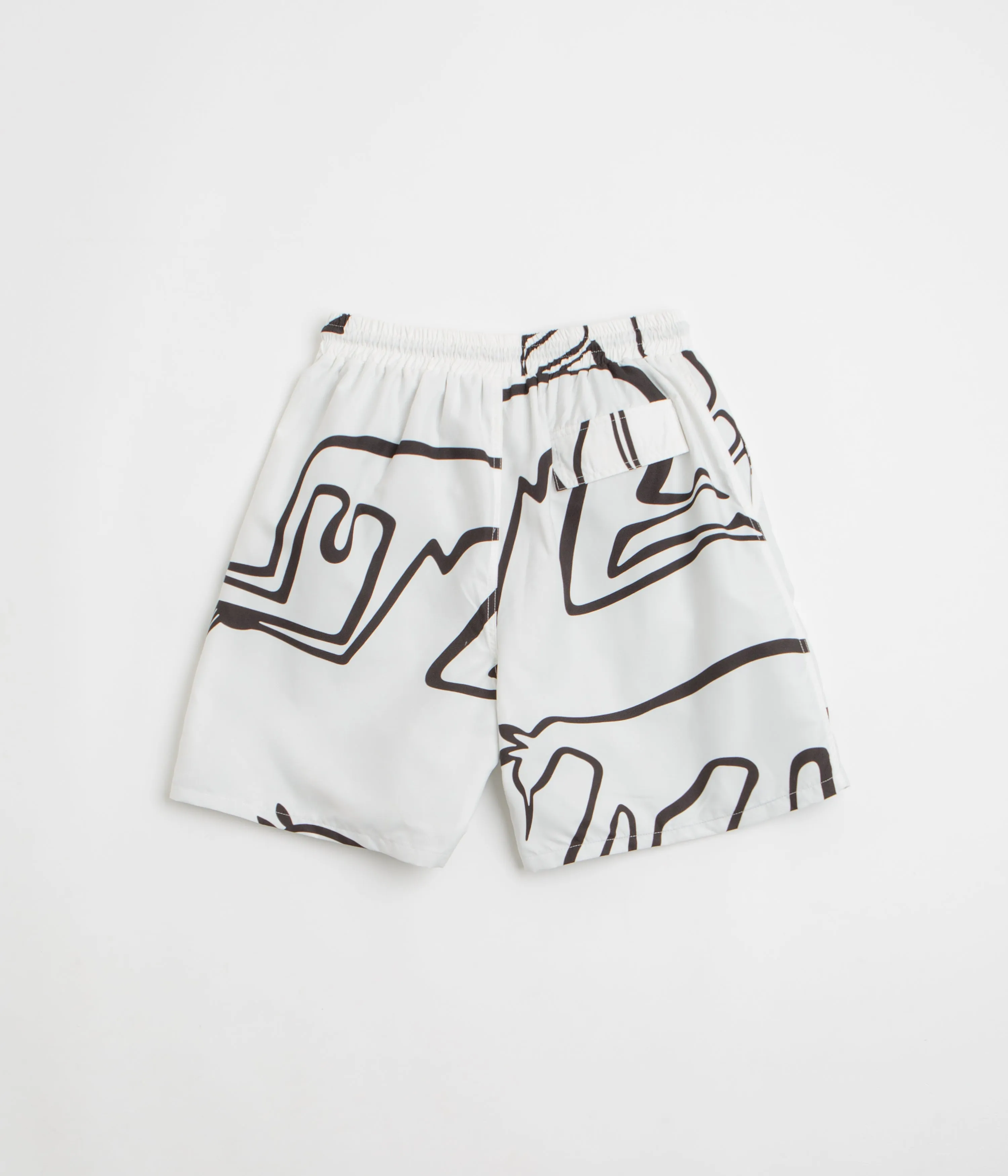 by Parra Yoga Walks Swim Shorts - White