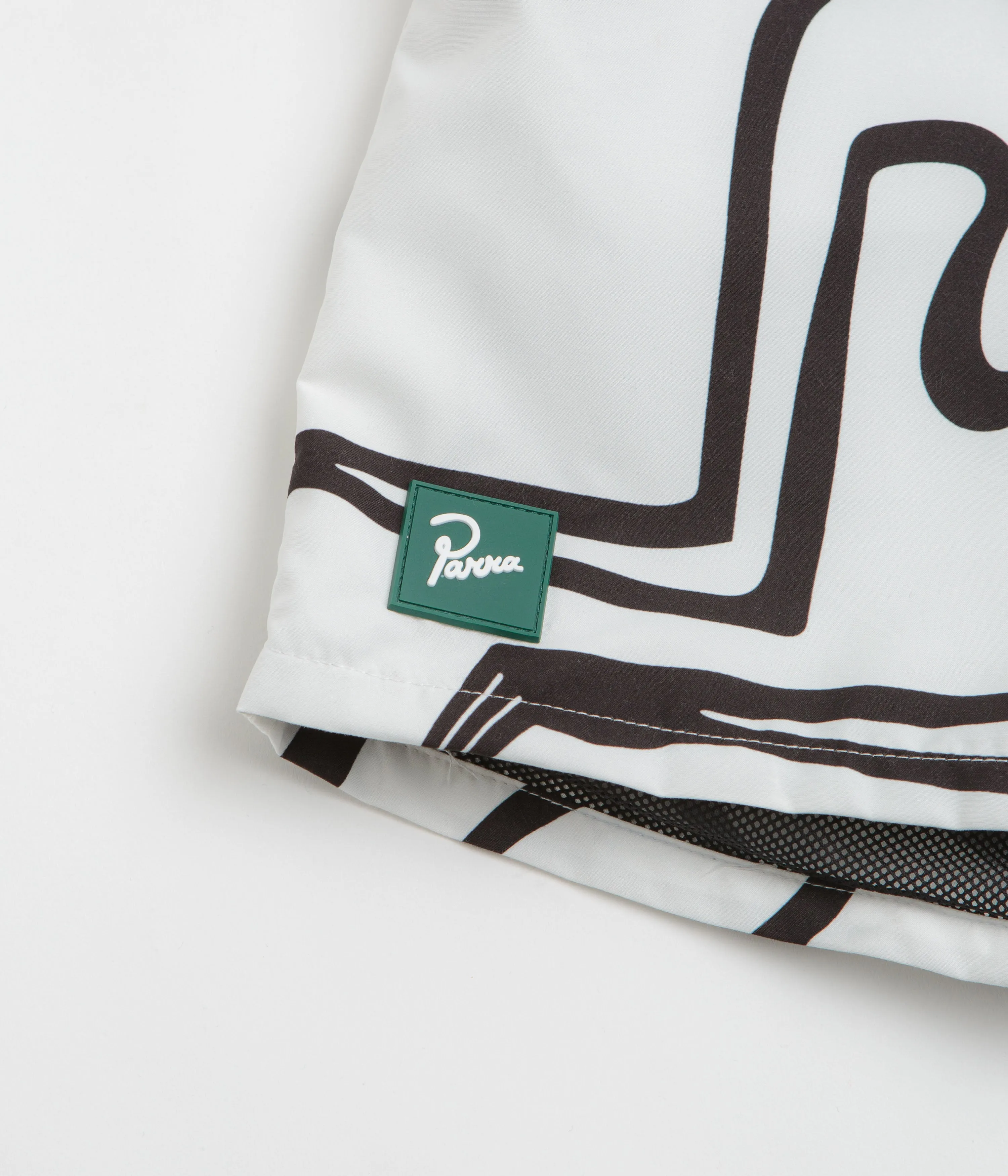 by Parra Yoga Walks Swim Shorts - White