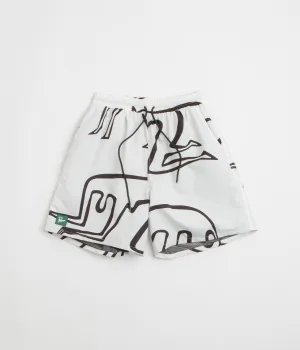 by Parra Yoga Walks Swim Shorts - White