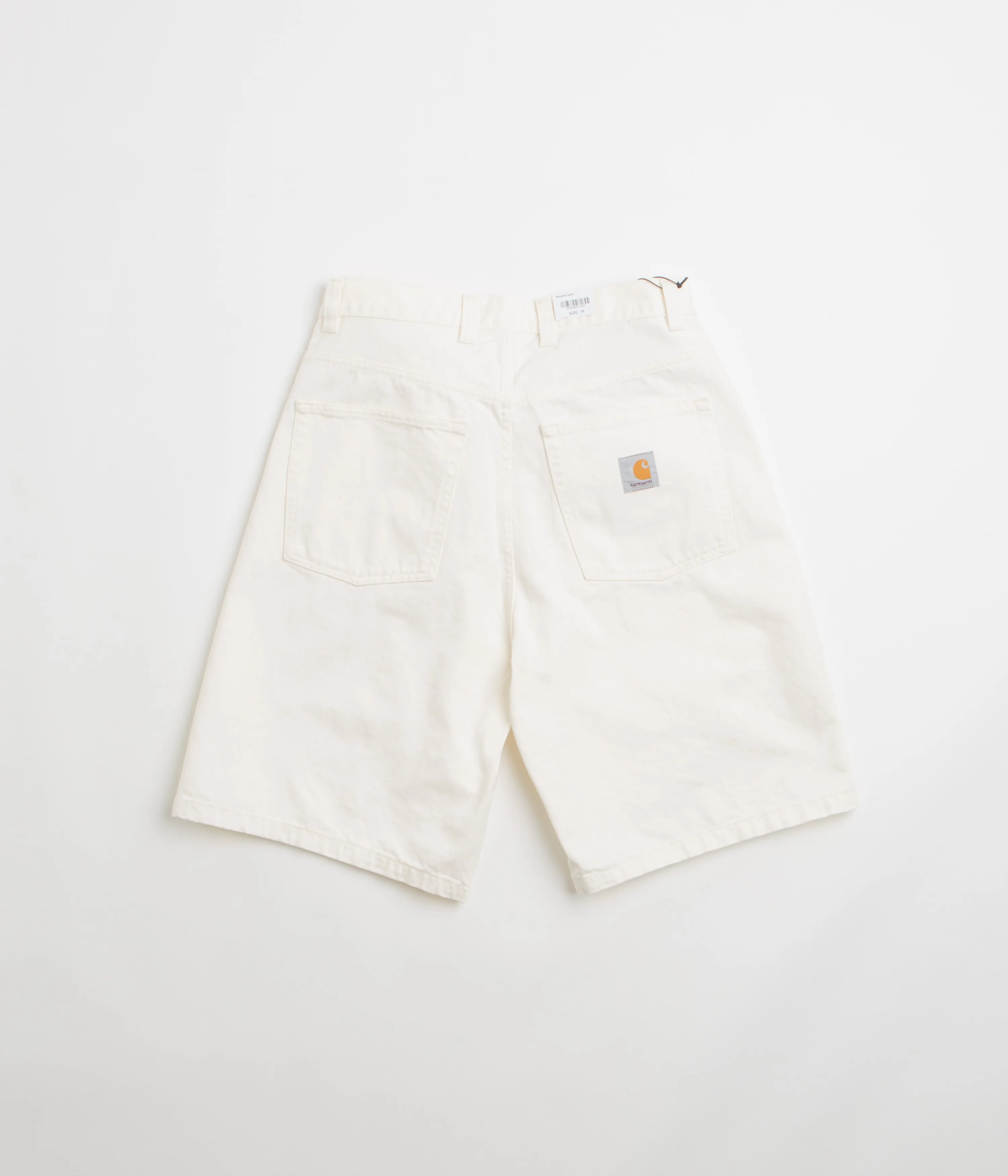 Carhartt Brandon Shorts - White Rinsed