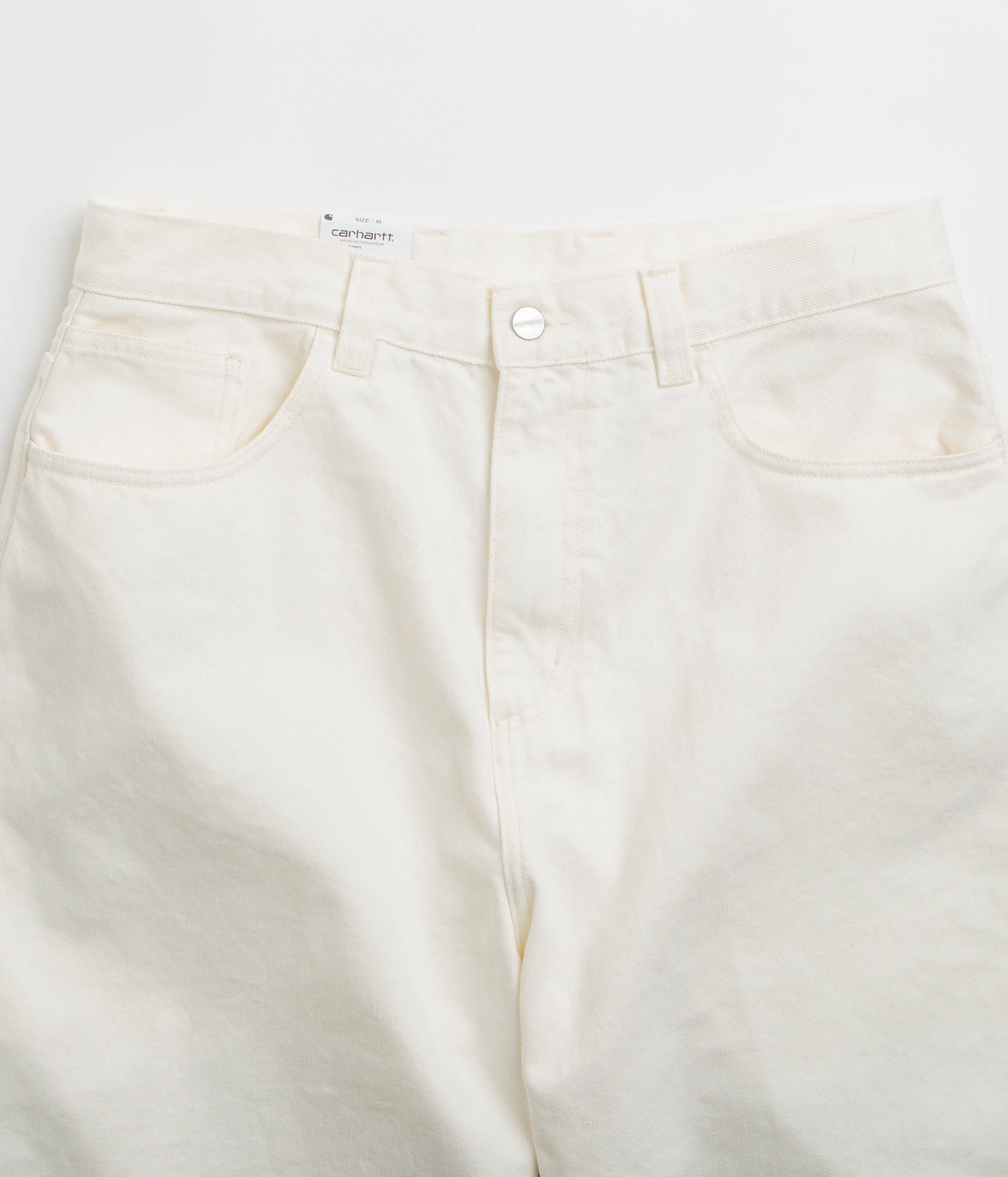 Carhartt Brandon Shorts - White Rinsed