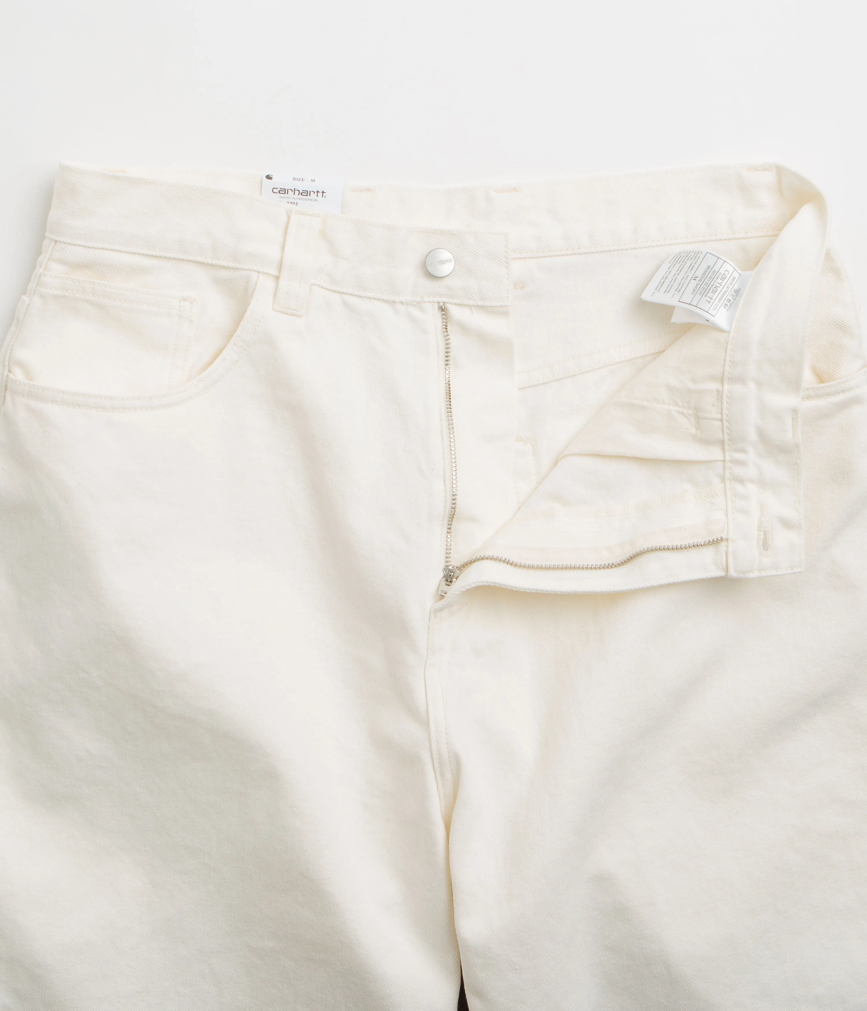 Carhartt Brandon Shorts - White Rinsed