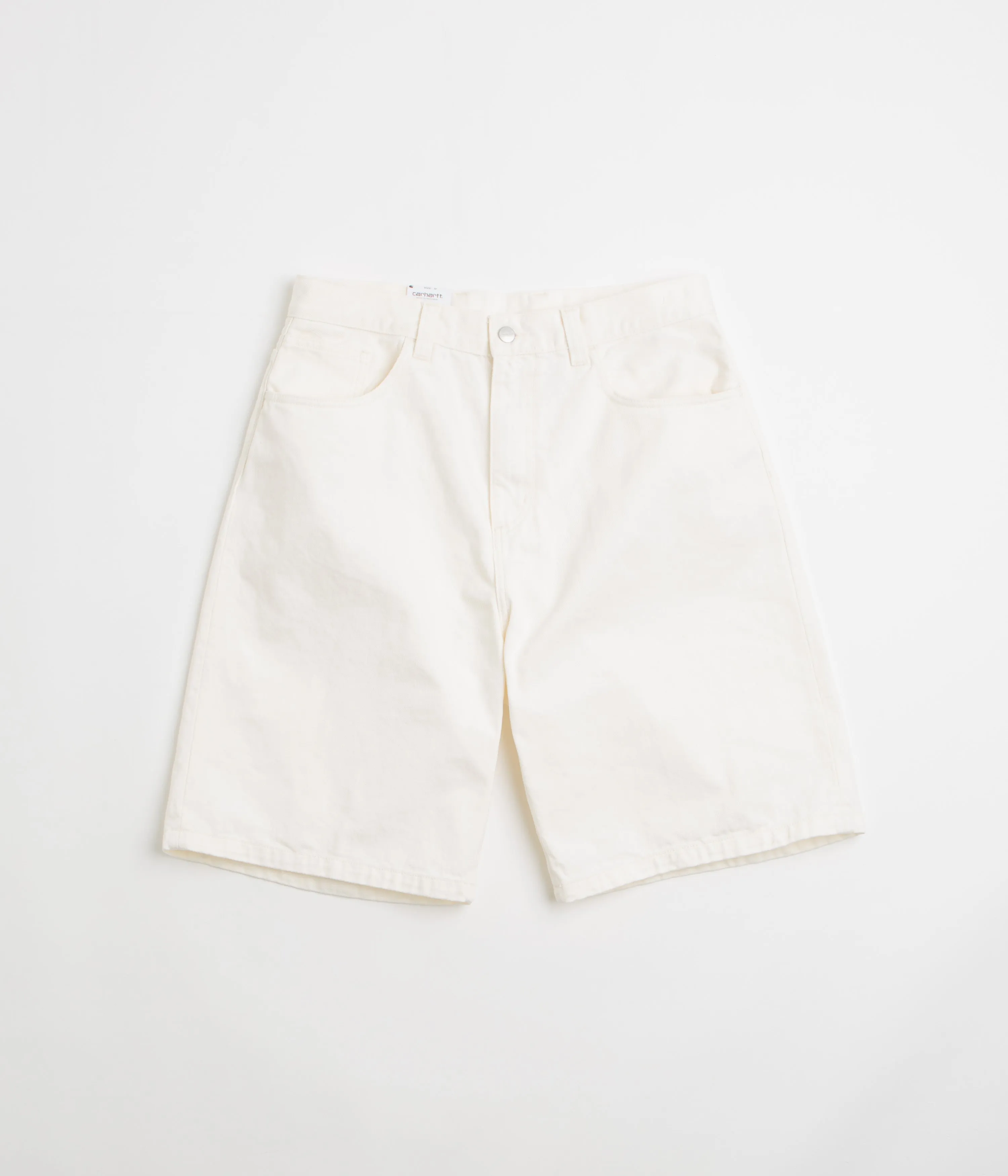 Carhartt Brandon Shorts - White Rinsed