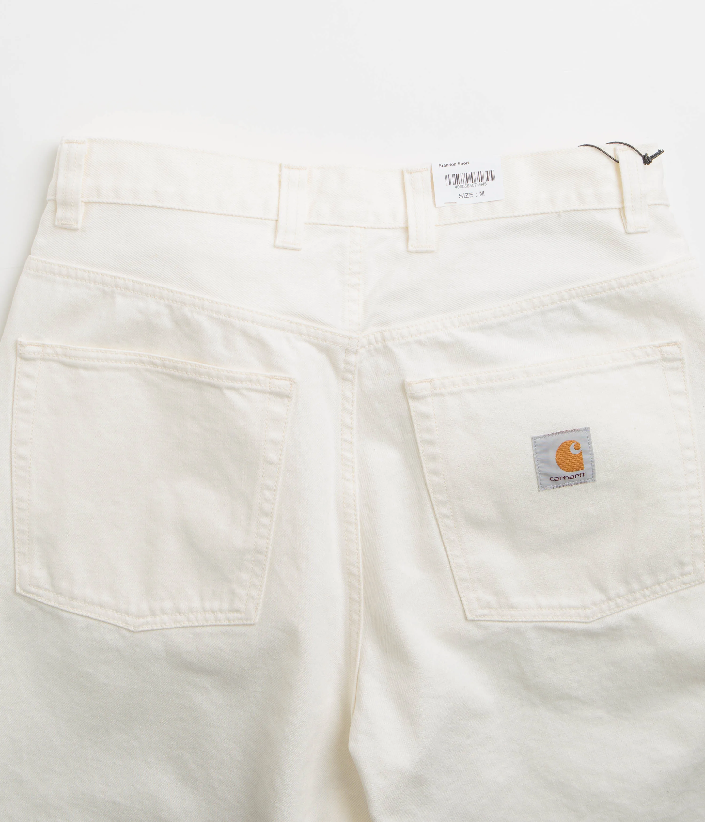 Carhartt Brandon Shorts - White Rinsed