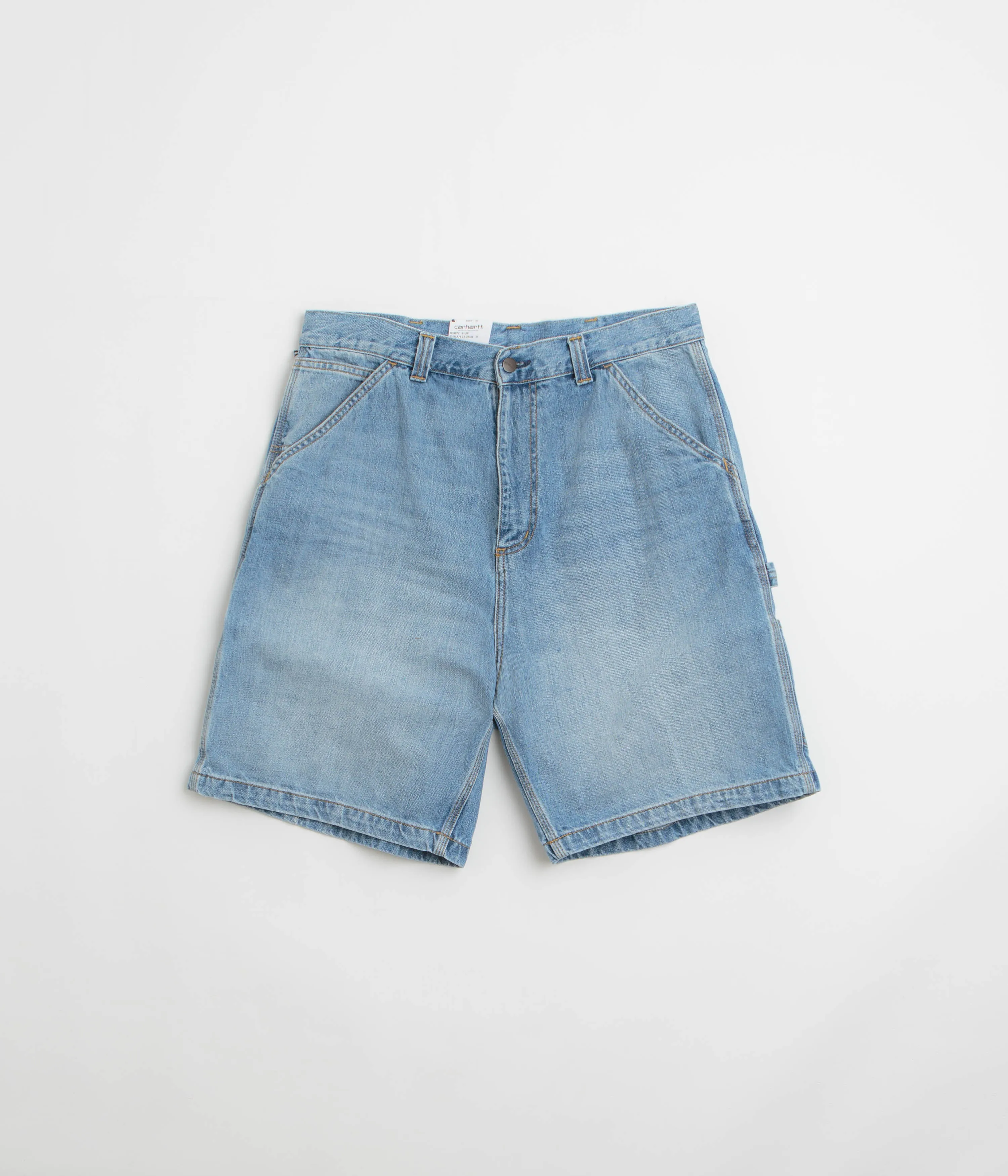 Carhartt OG Single Knee Shorts - Blue Burst Washed