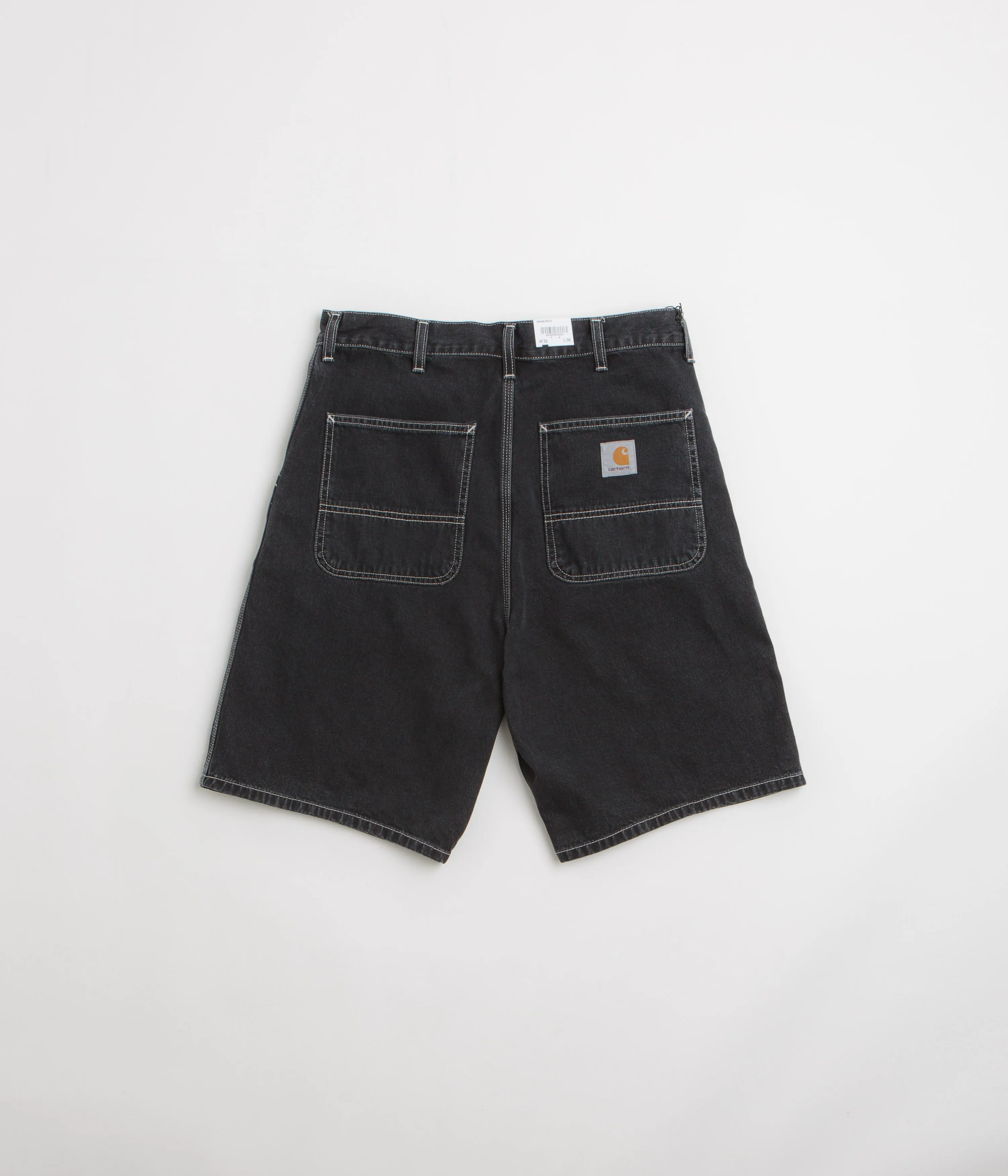 Carhartt Simple Shorts - Black Stone Washed
