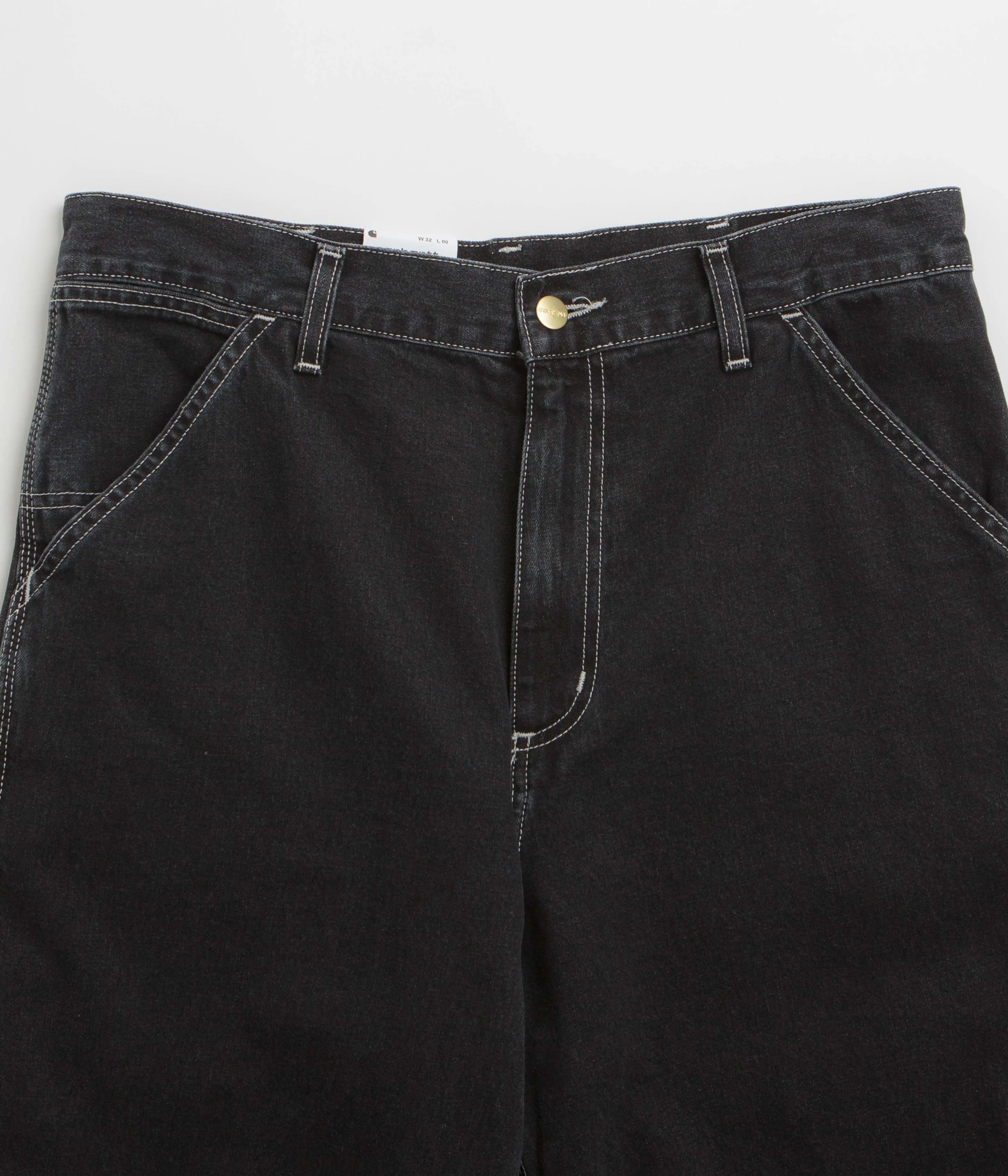 Carhartt Simple Shorts - Black Stone Washed
