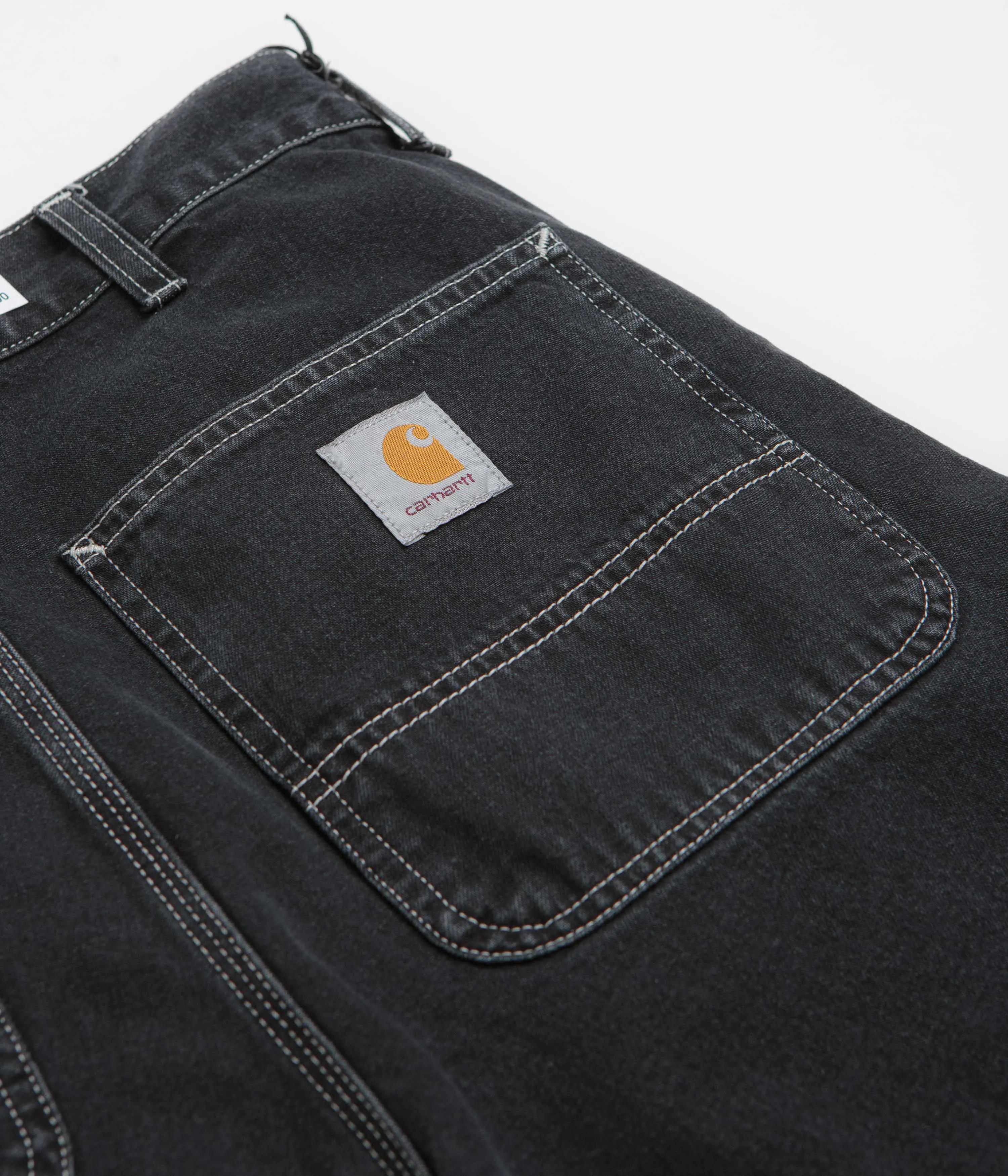 Carhartt Simple Shorts - Black Stone Washed