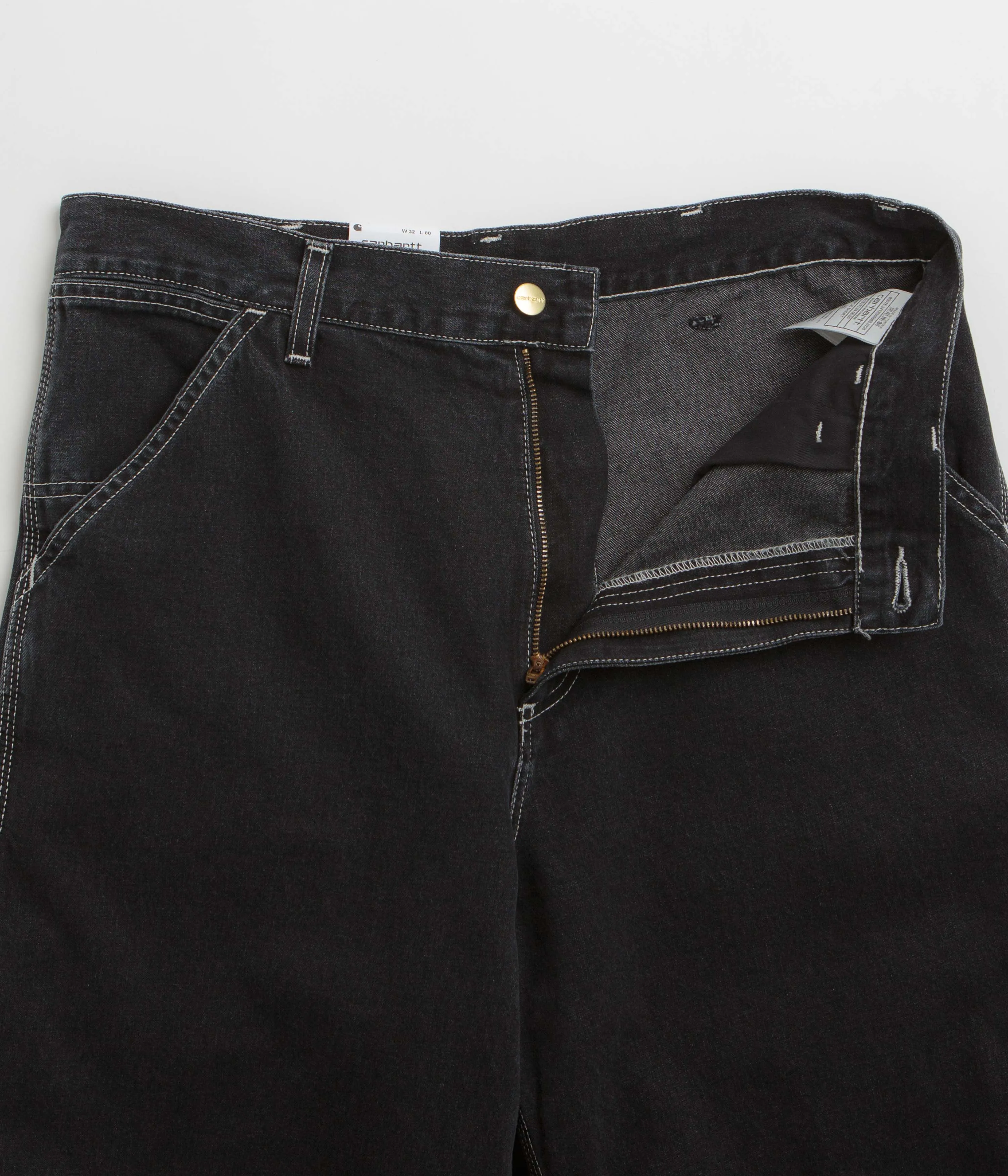 Carhartt Simple Shorts - Black Stone Washed