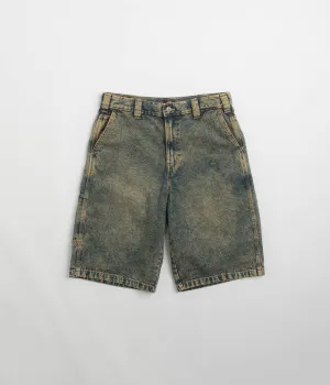 Dickies Madison Denim Shorts - Yellow Fade Indigo