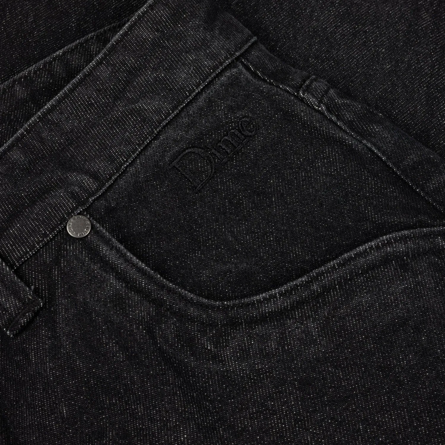 Dime Classic Baggy Denim Pants Black Washed