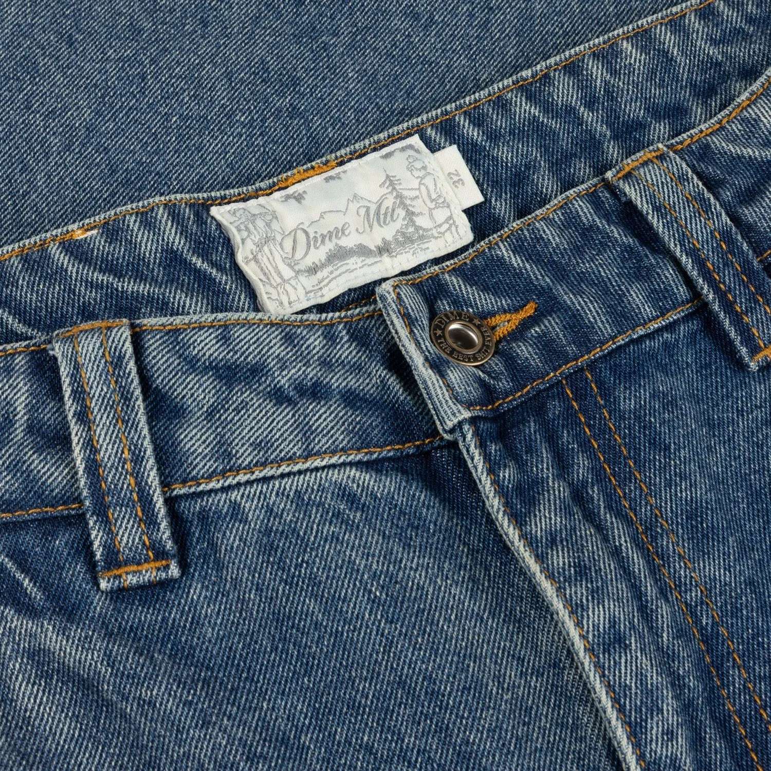 Dime Classic Baggy Denim Pants Sandblasted Indigo