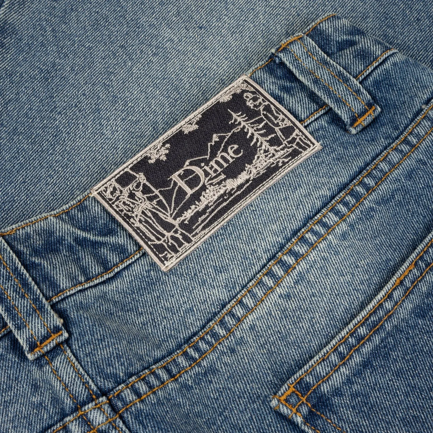 Dime Classic Baggy Denim Pants Sandblasted Indigo
