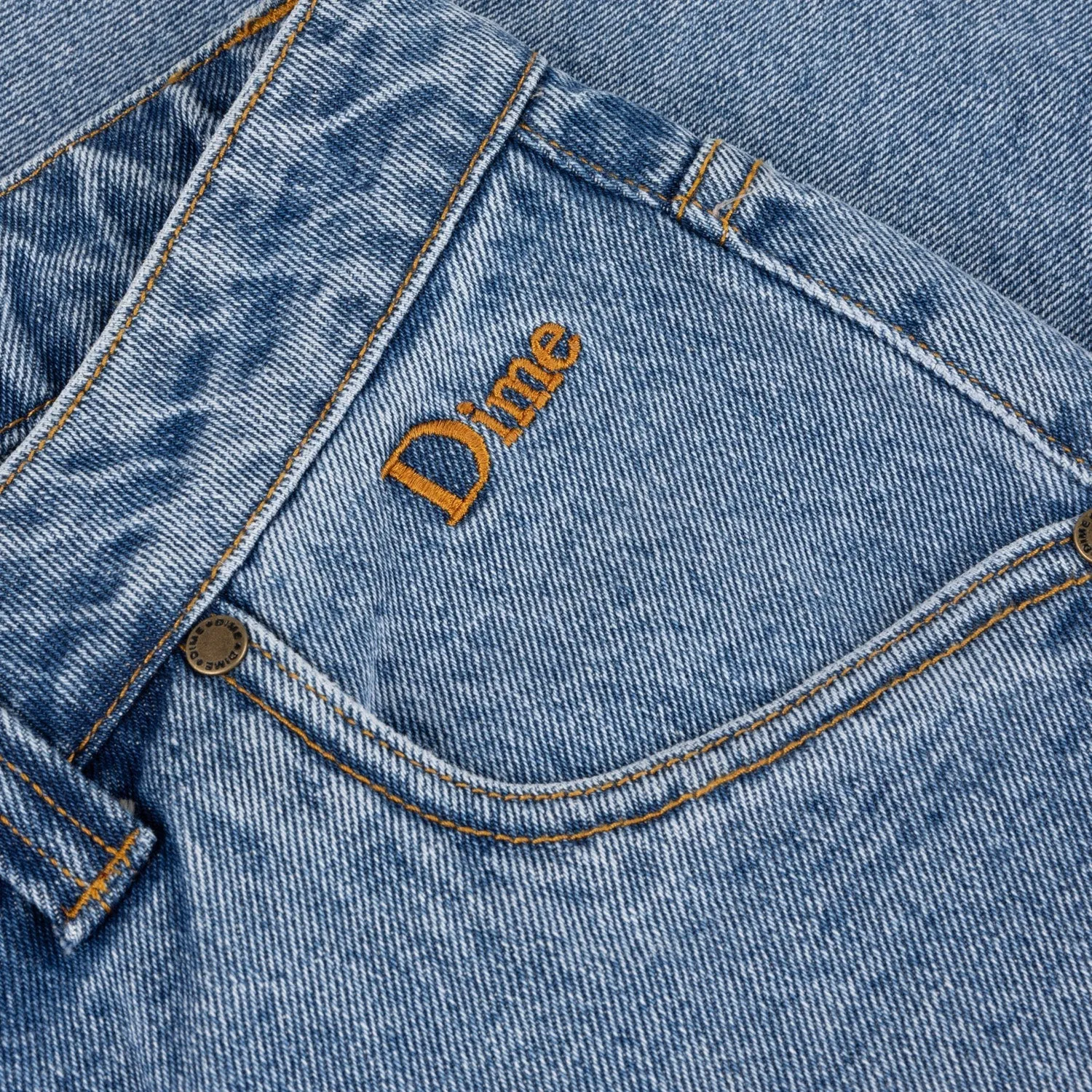 Dime Classic Relaxed Denim Pants Sandblasted Blue