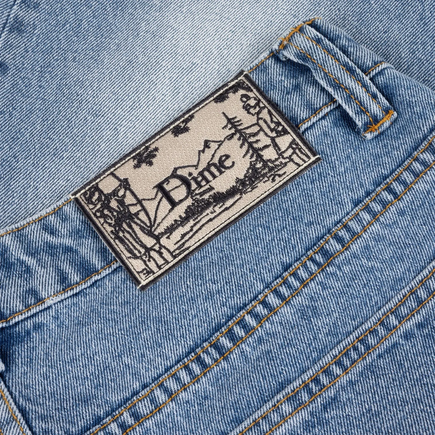 Dime Classic Relaxed Denim Pants Sandblasted Blue