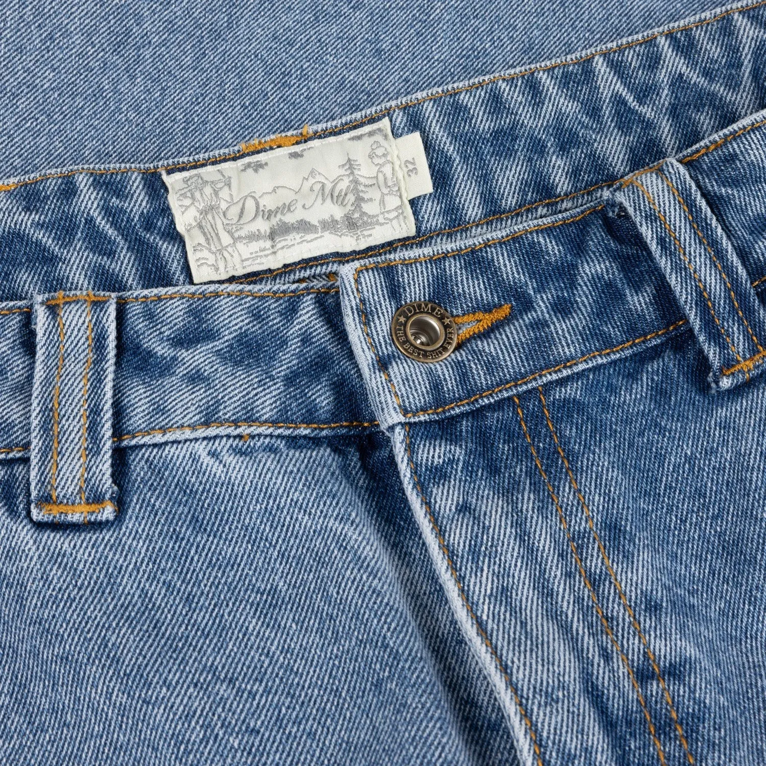 Dime Classic Relaxed Denim Pants Sandblasted Blue