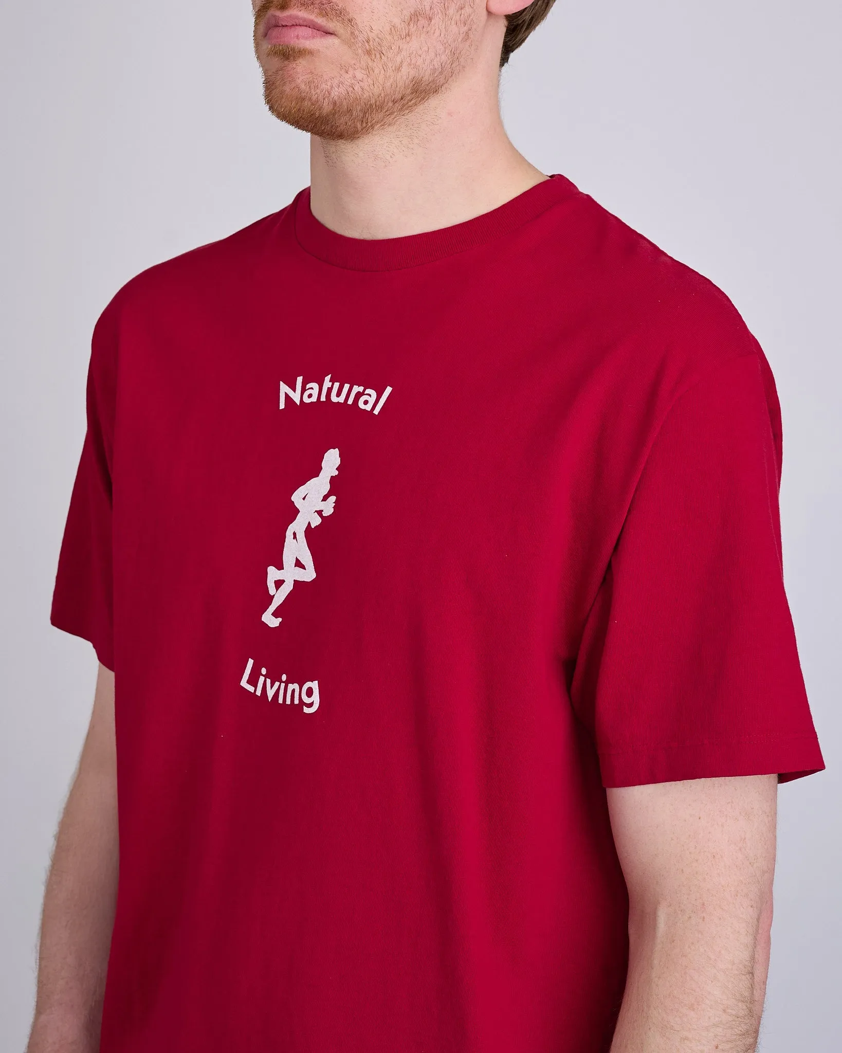 District Vision Living Cotton T-Shirt Red