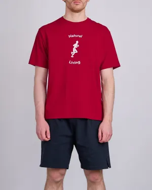 District Vision Living Cotton T-Shirt Red