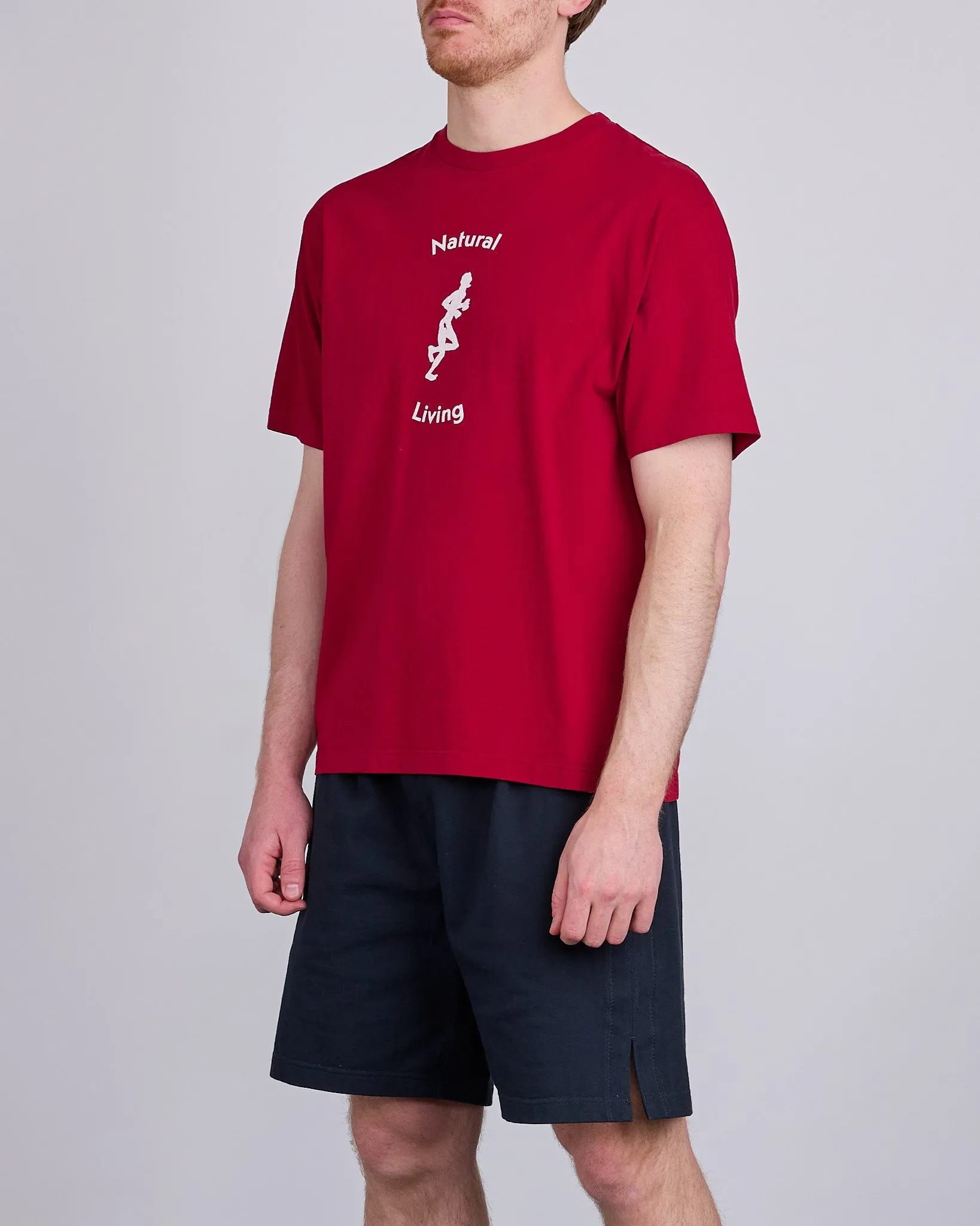 District Vision Living Cotton T-Shirt Red