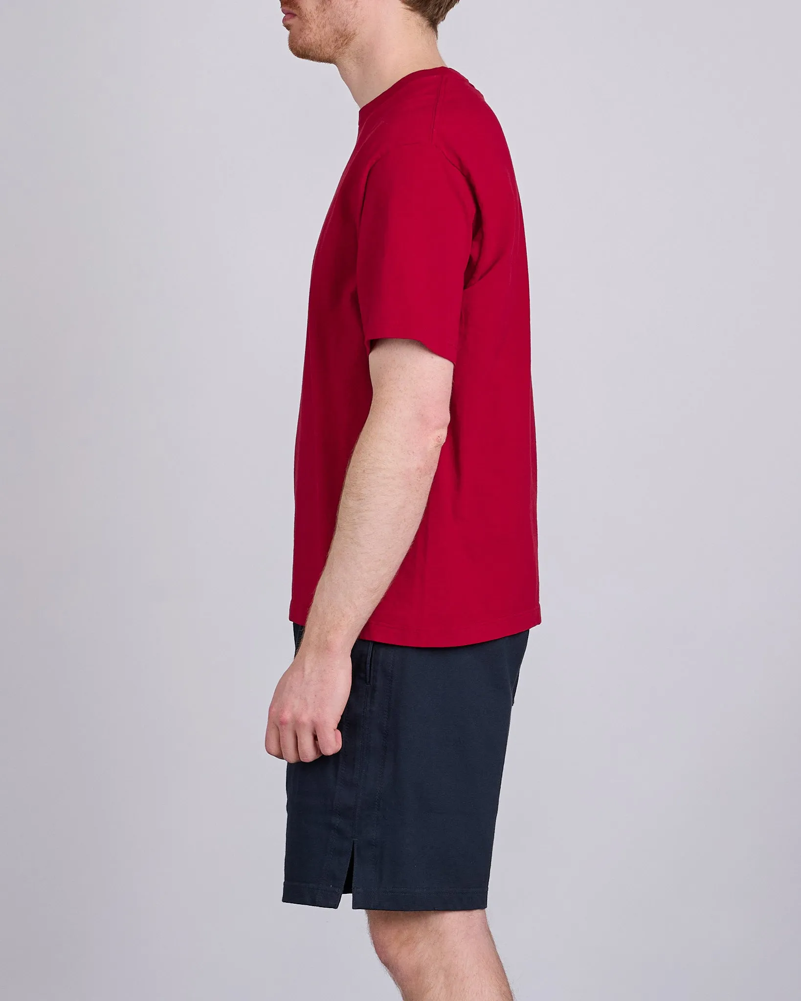 District Vision Living Cotton T-Shirt Red