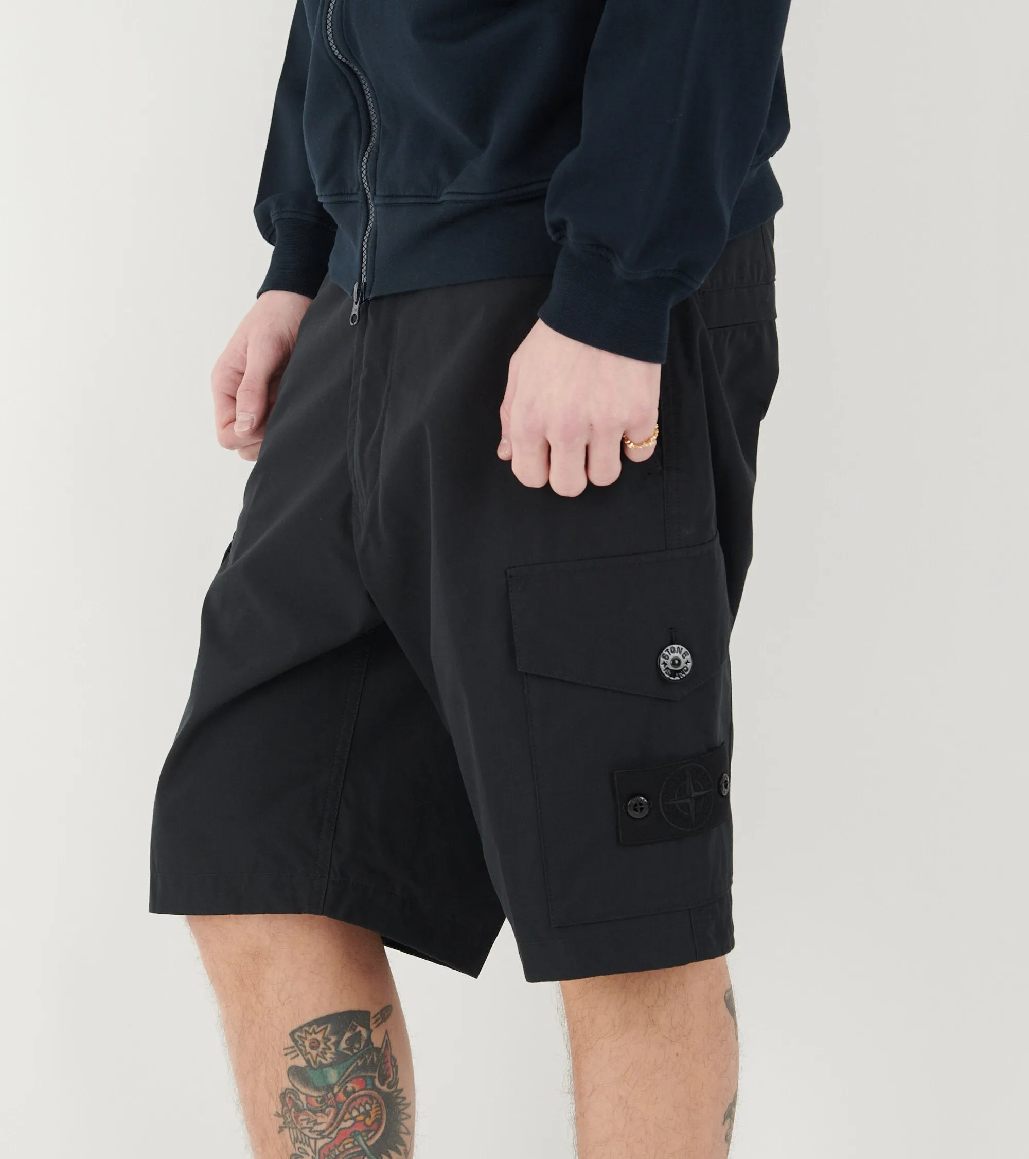 Ghost Bermuda Cotton Shorts Black