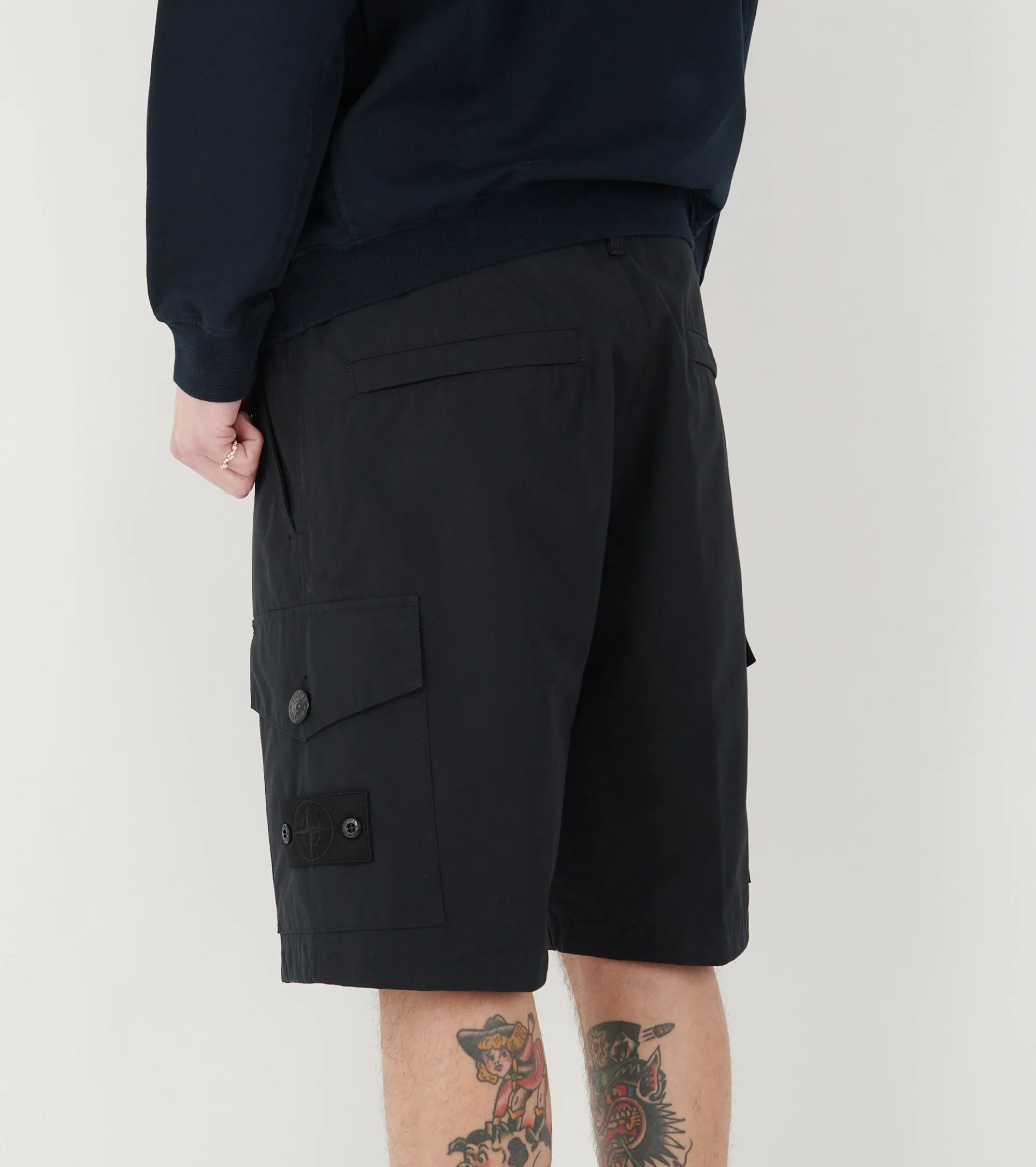 Ghost Bermuda Cotton Shorts Black