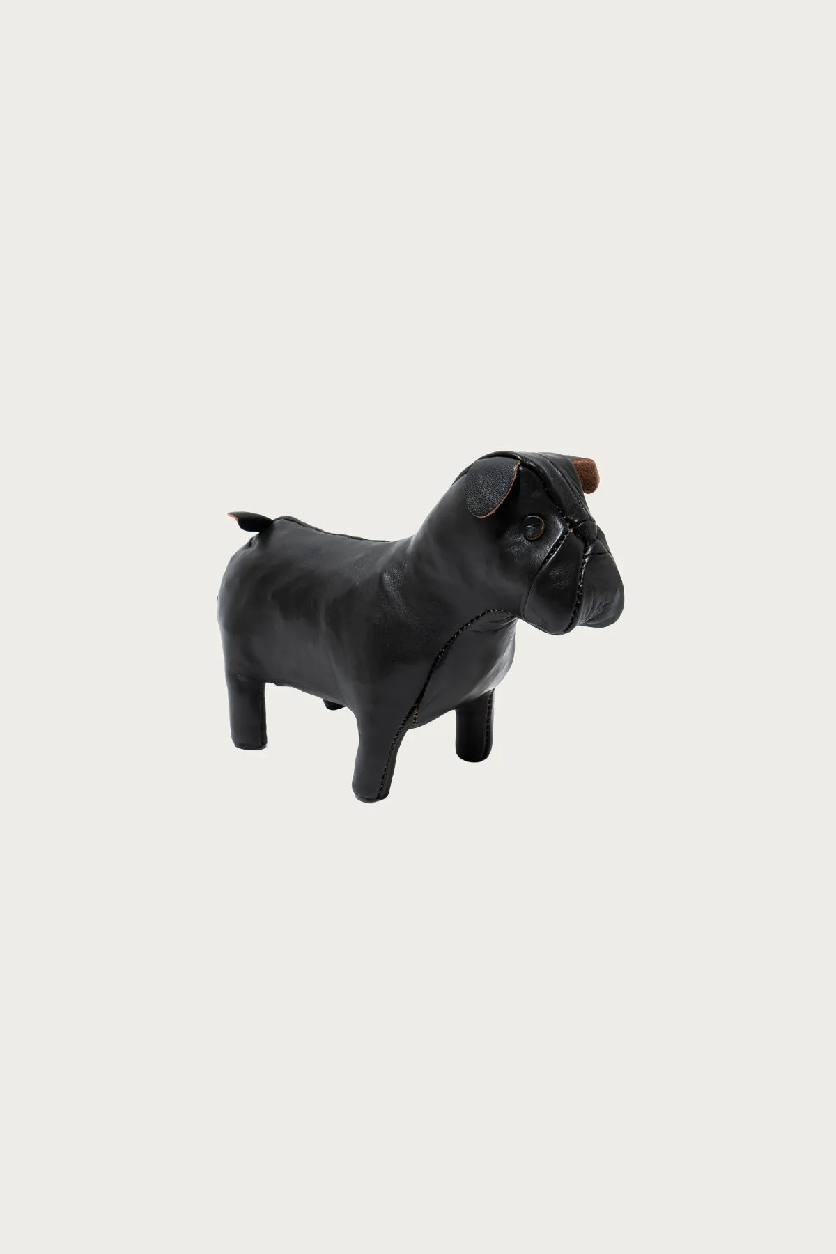 Handcrafted Horsehide Animals (Small Size) - Bulldog