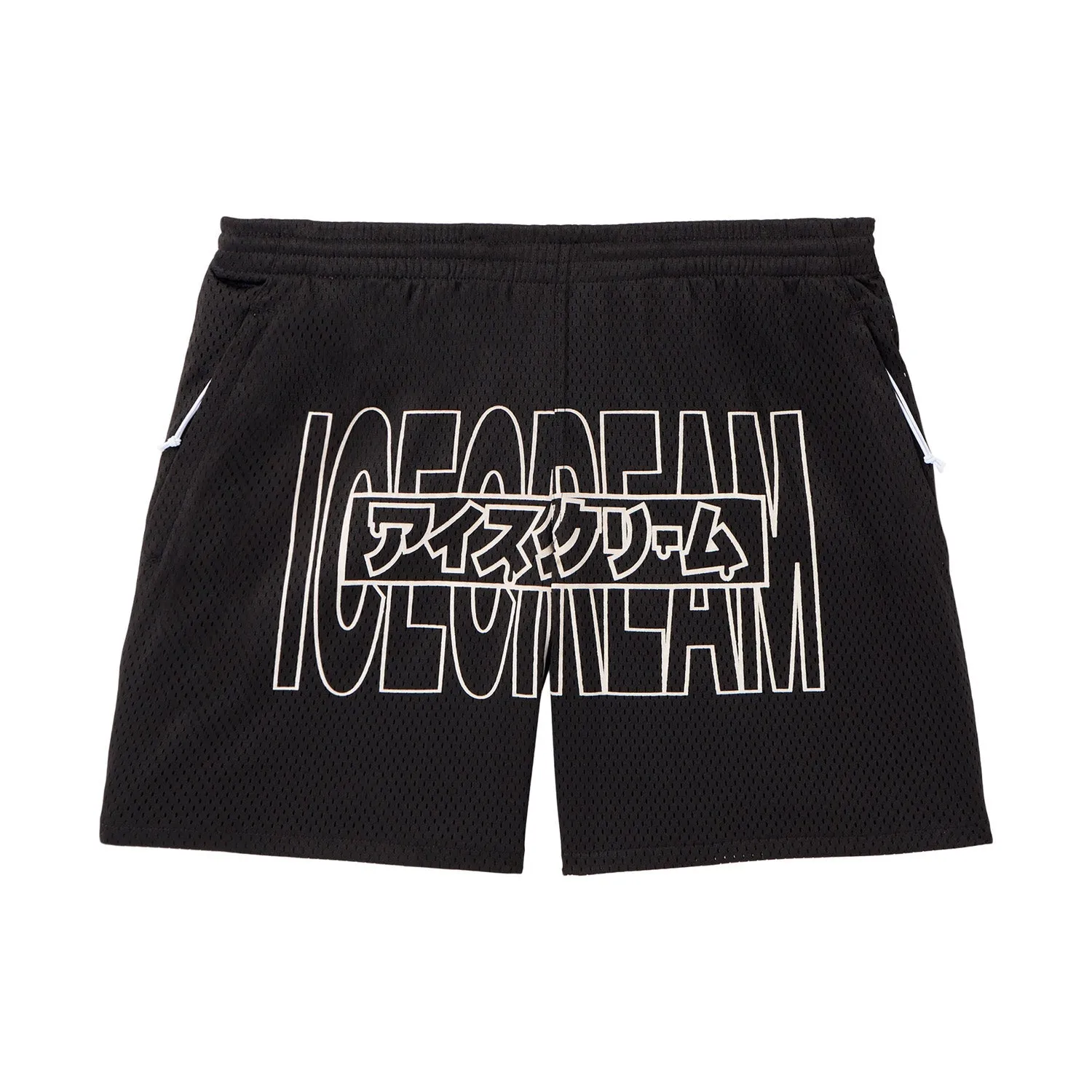 ICECREAM Men Katakana Shorts Black
