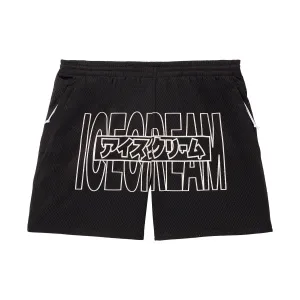 ICECREAM Men Katakana Shorts Black