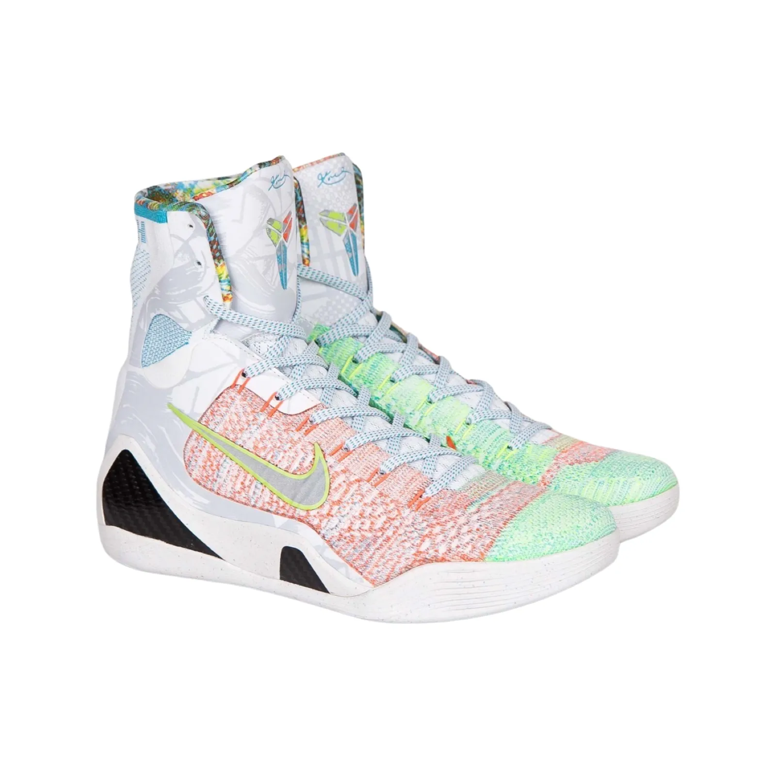 Kobe IX Elite Premium What the Kobe Multi Colour Reflective Silver Chlorine Blue