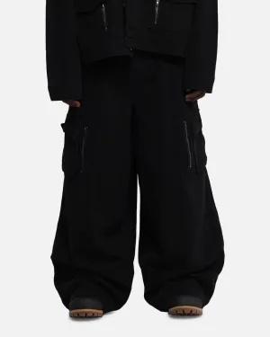 Loiter Combat Cargo Pants Washed Black