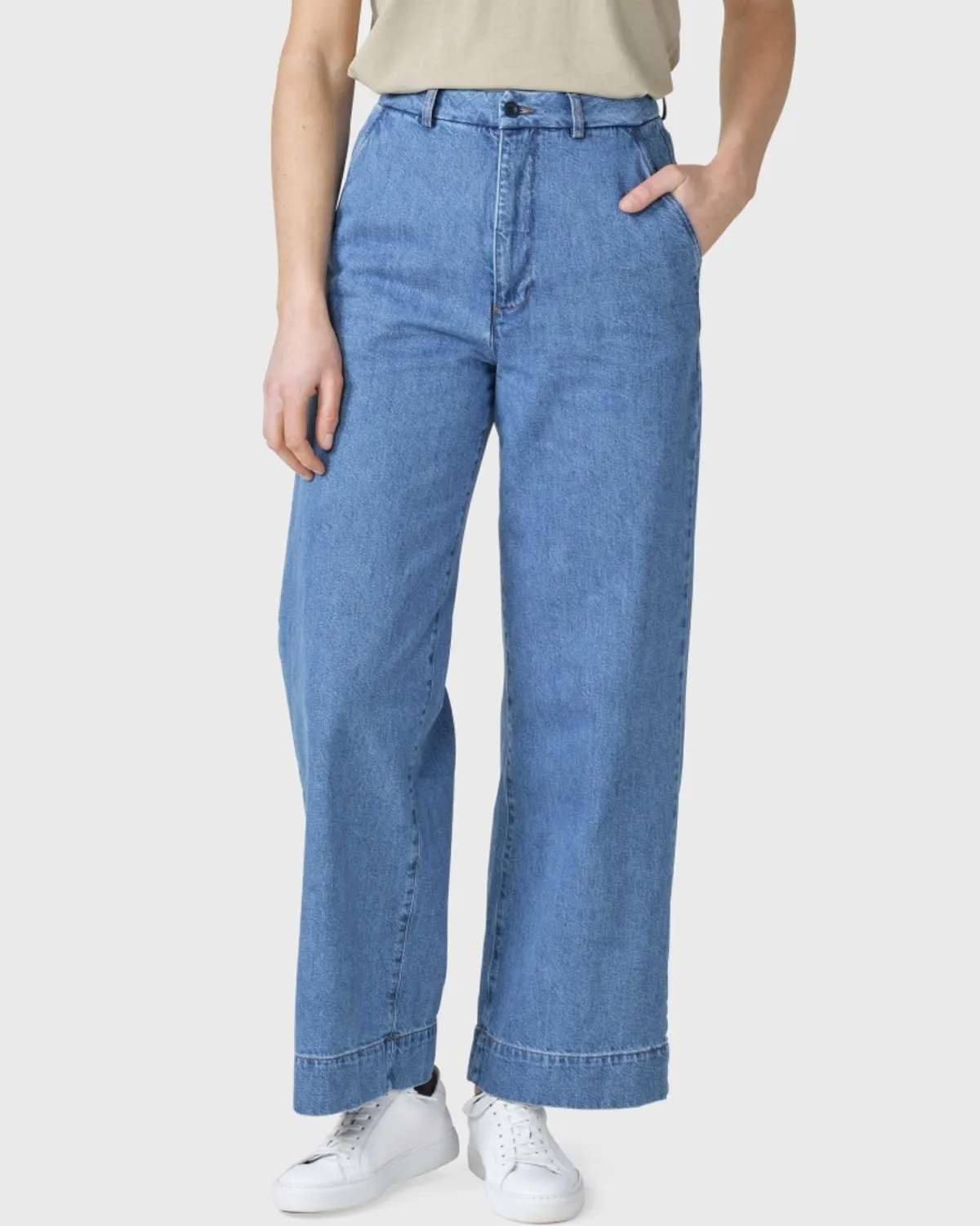 Lydia denim pants - Light blue stonewash