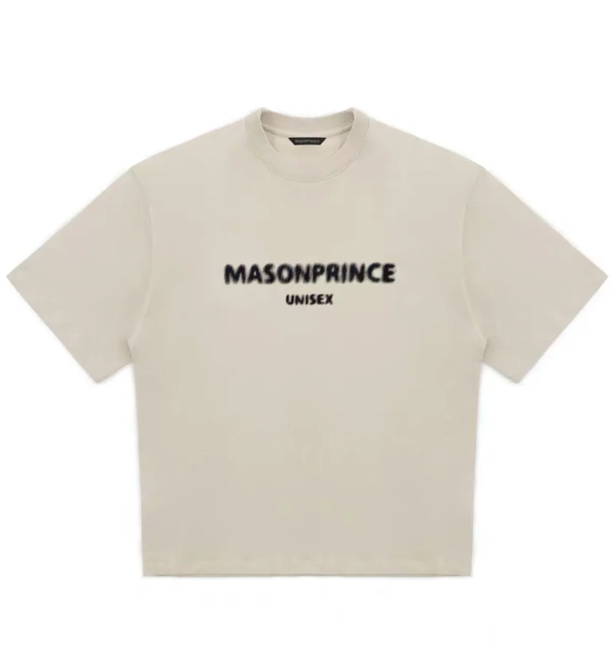MASONPRINCE Unisex Basic Logo T-Shirt (Beige)
