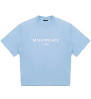 MASONPRINCE Unisex Basic Logo T-Shirt (Cyan)