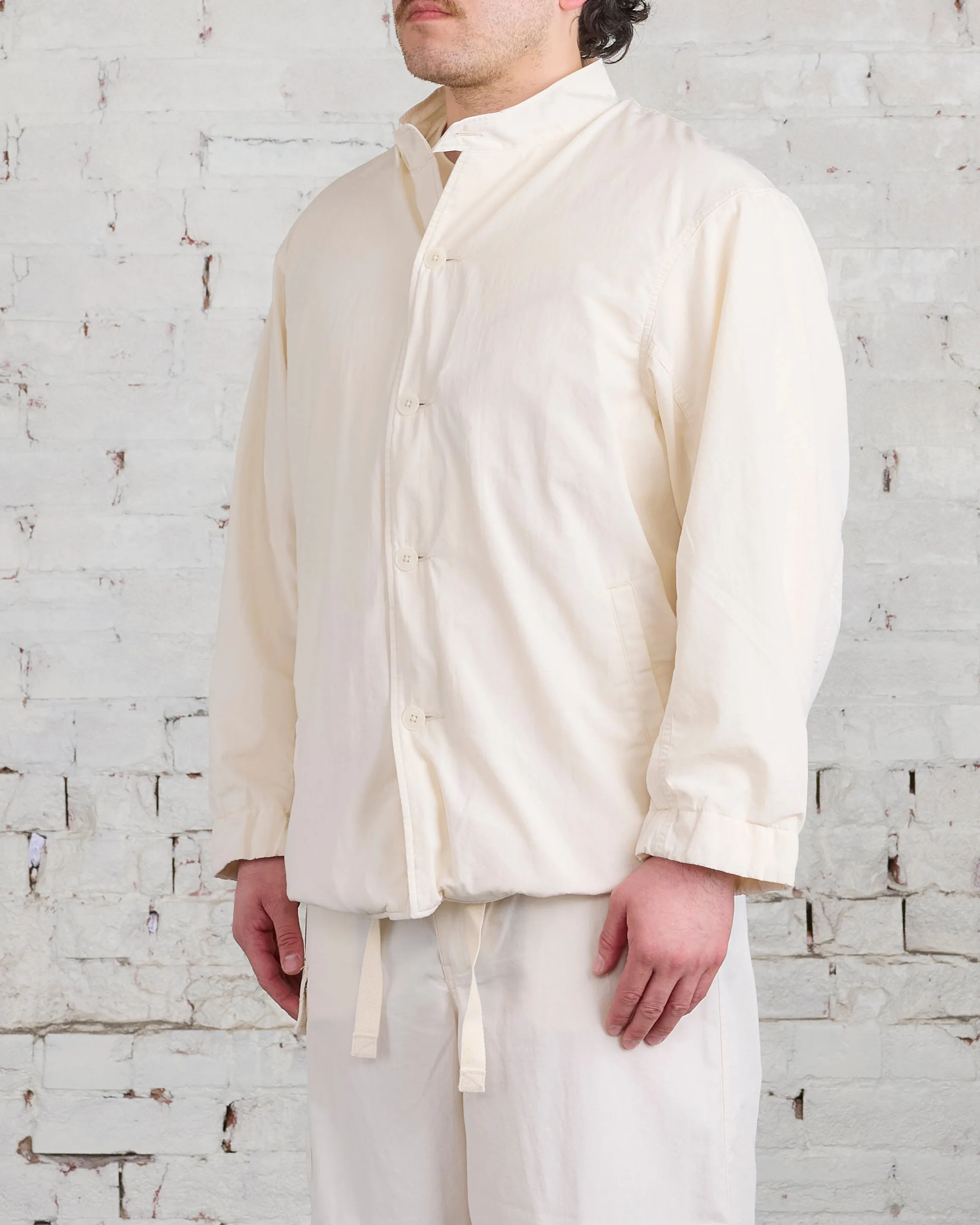 nanamica Band Collar Jacket Ecru