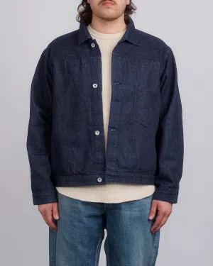 nanamica Short Denim Slub Yarn Jacket Indigo